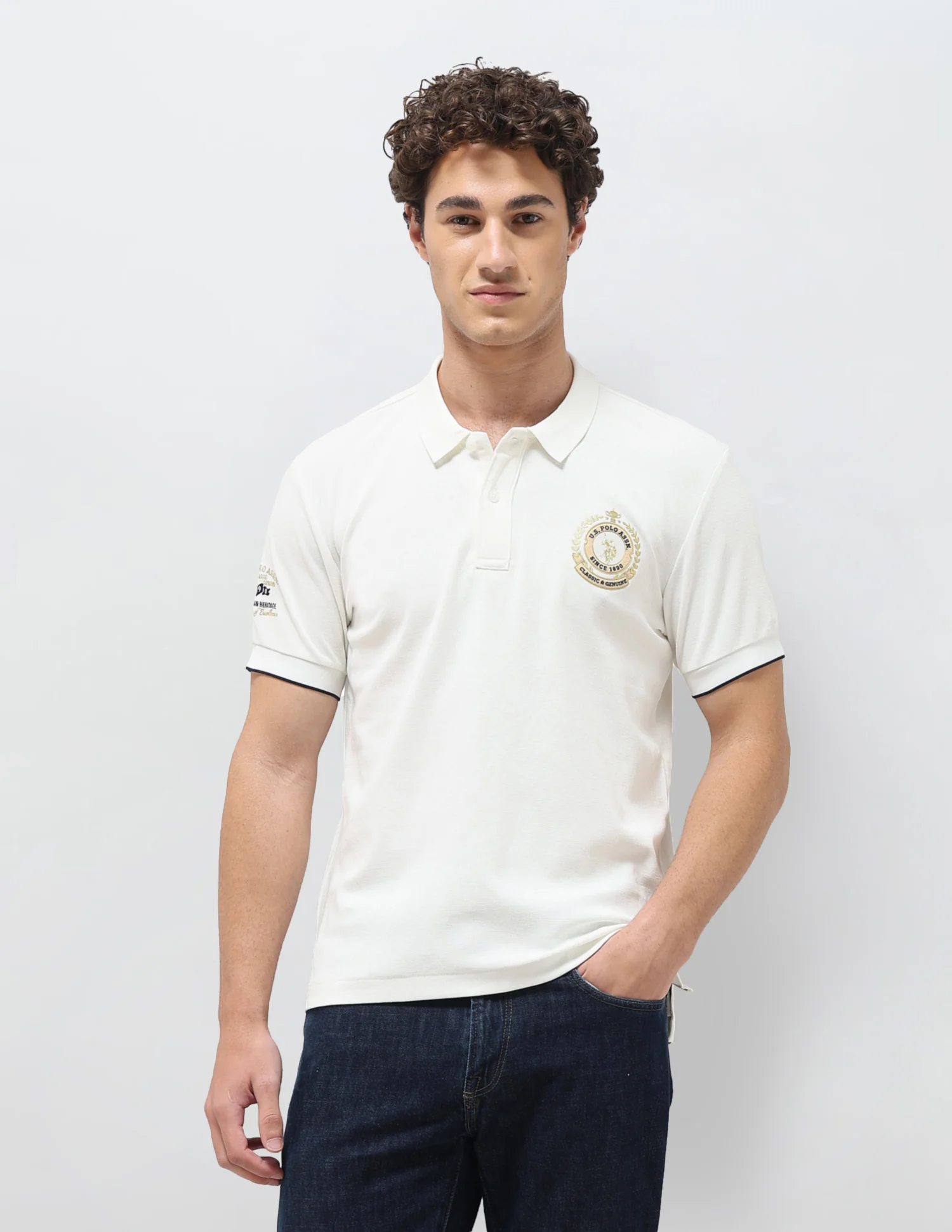 Solid Slim Fit Polo Shirt - Image 6