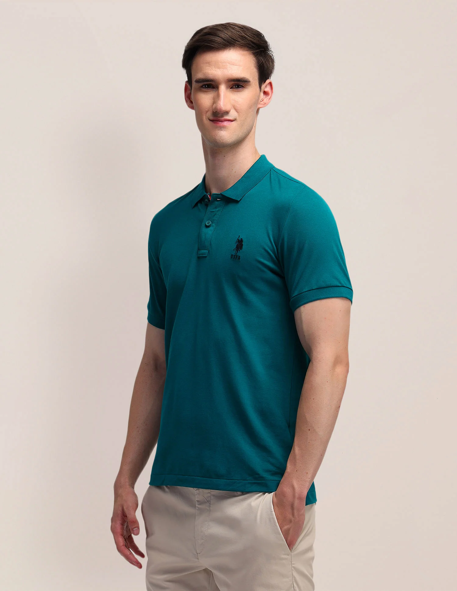 Solid Slim Fit Polo Shirt - Image 4