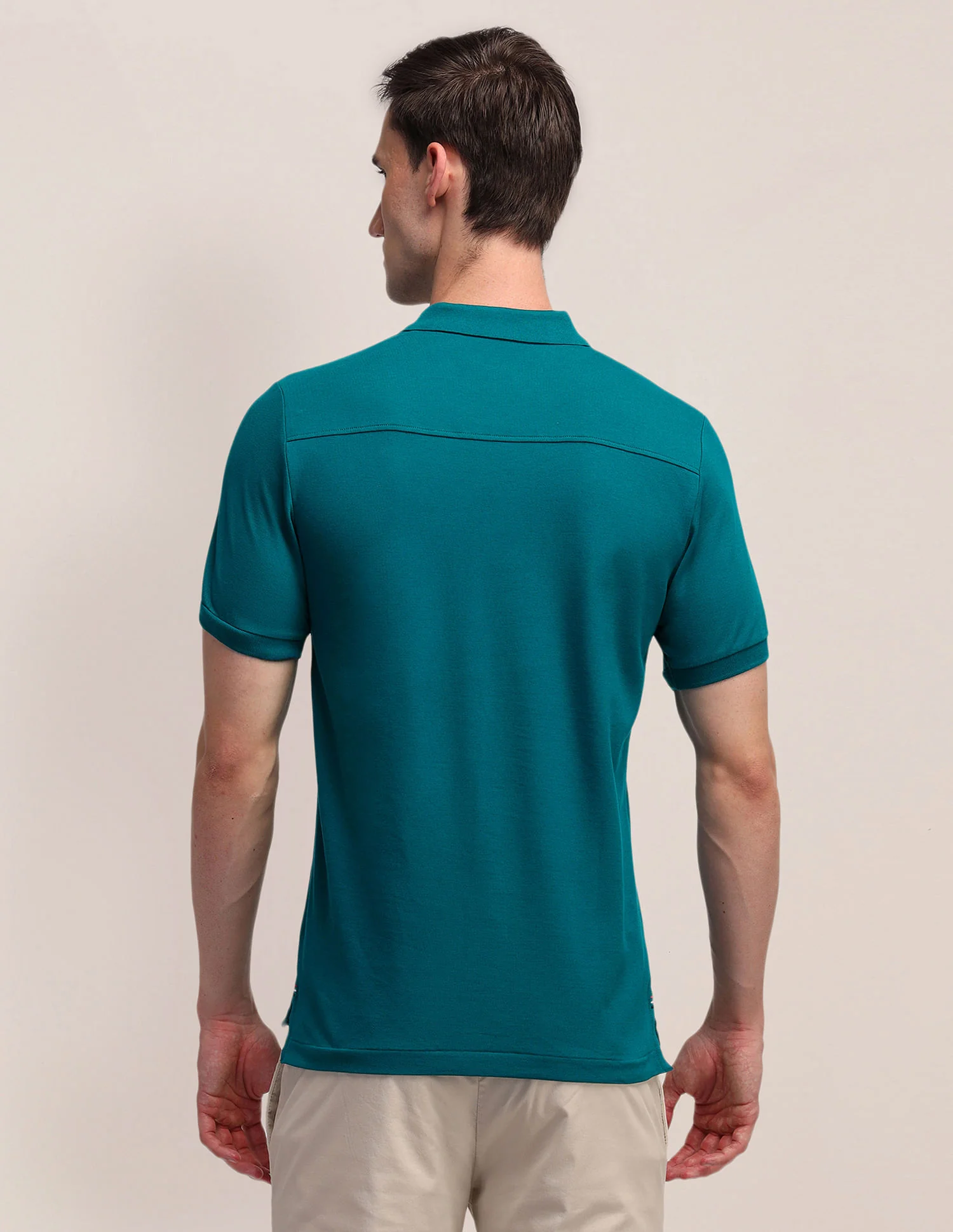 Solid Slim Fit Polo Shirt - Image 5