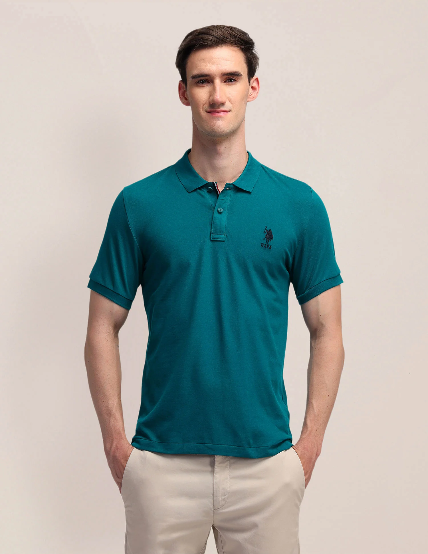 Solid Slim Fit Polo Shirt - Image 6