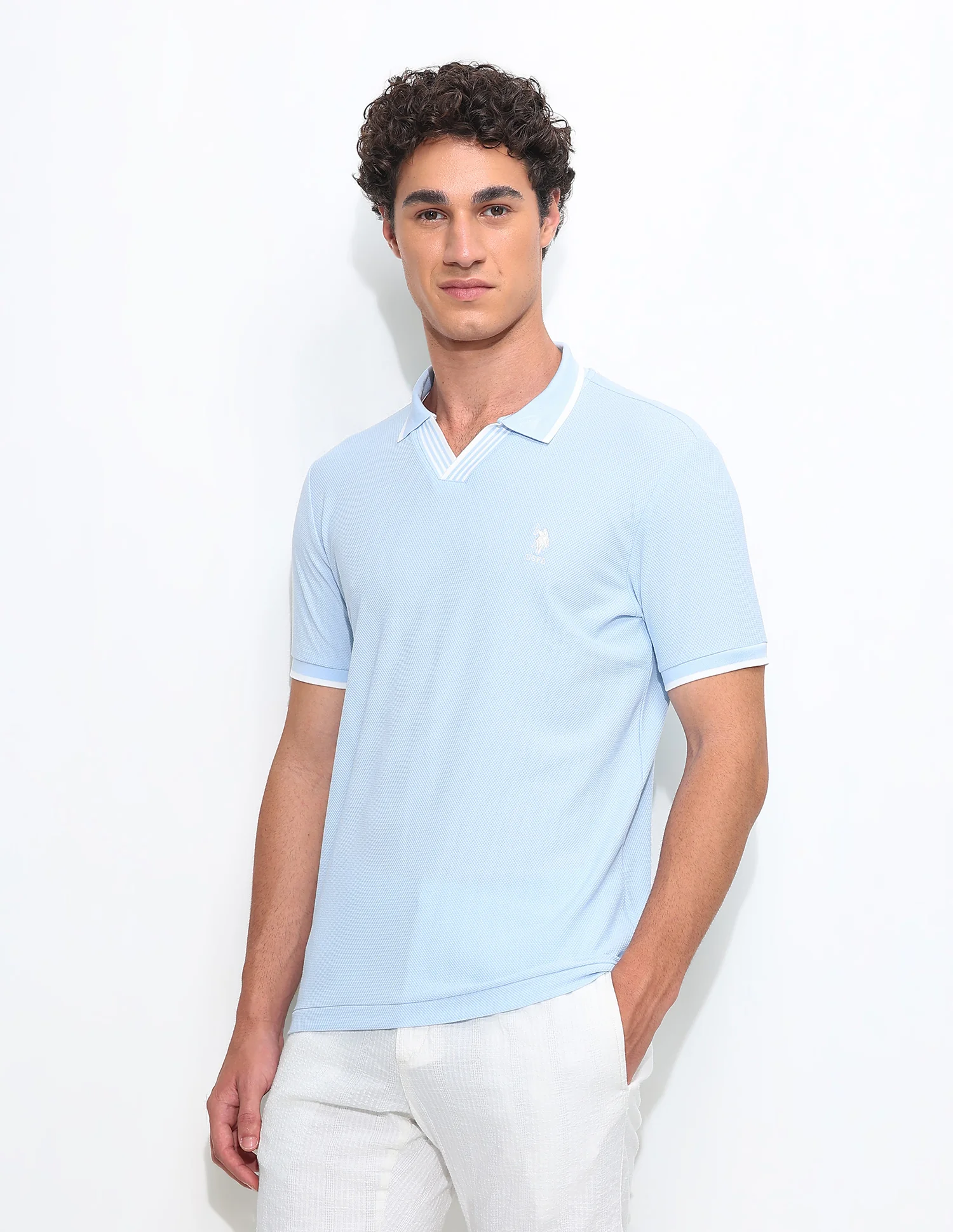 Solid Slim Fit Polo Shirt - Image 4