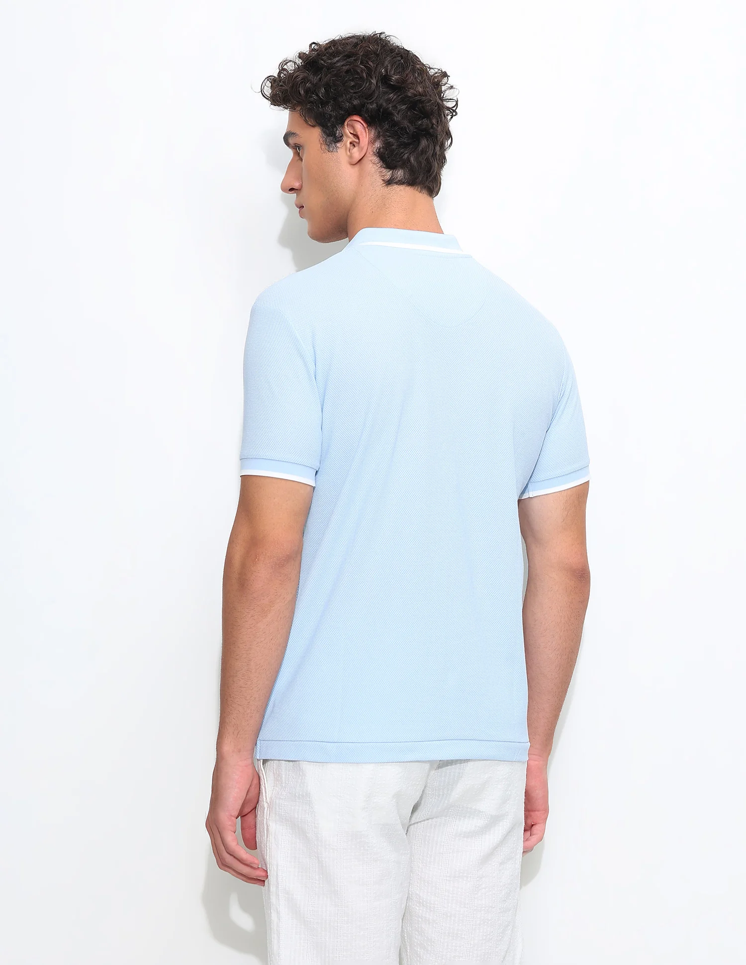 Solid Slim Fit Polo Shirt - Image 5