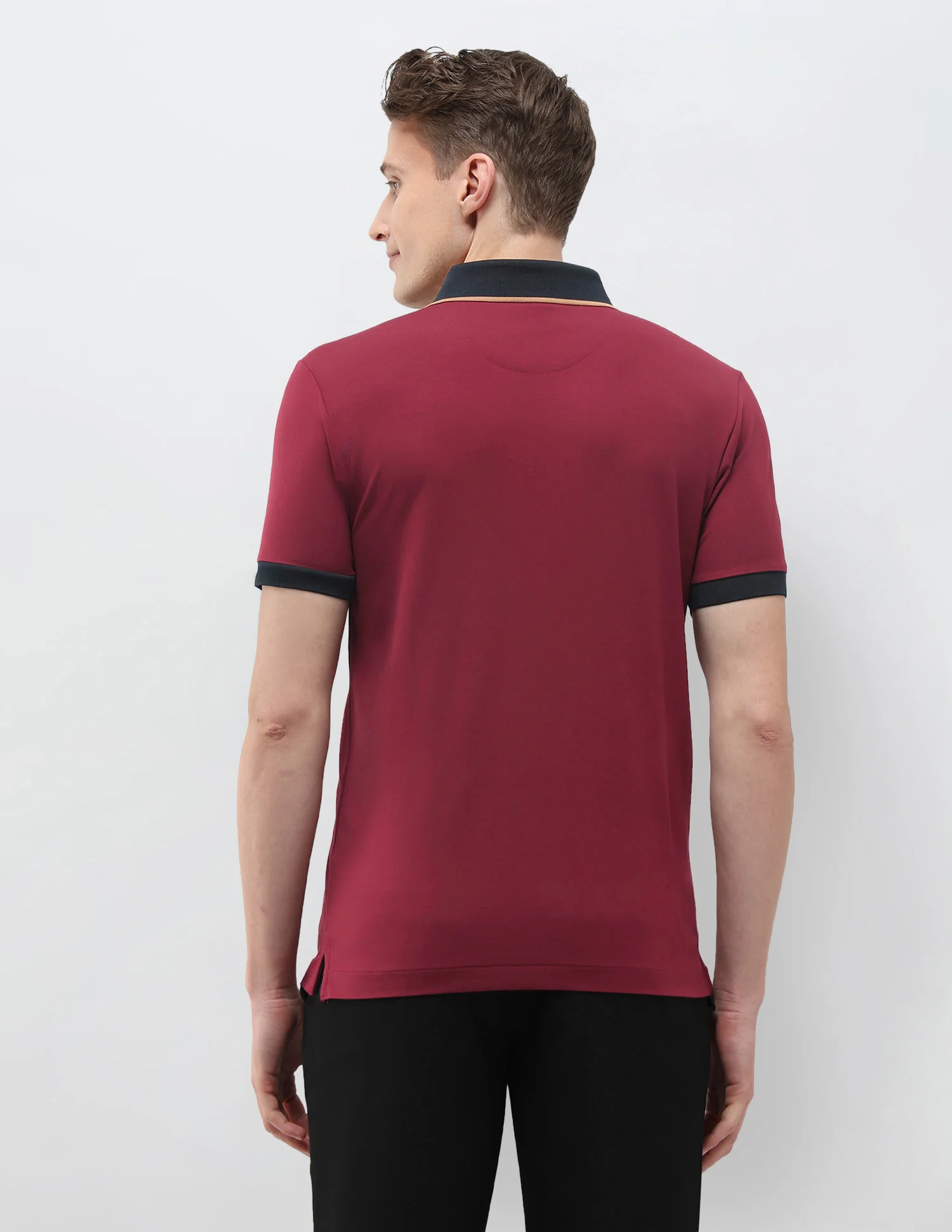 Solid Slim Fit Polo Shirt - Image 5