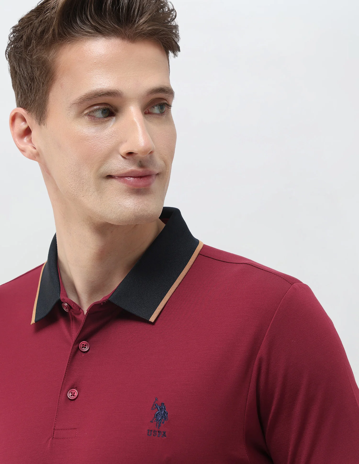 Solid Slim Fit Polo Shirt - Image 7