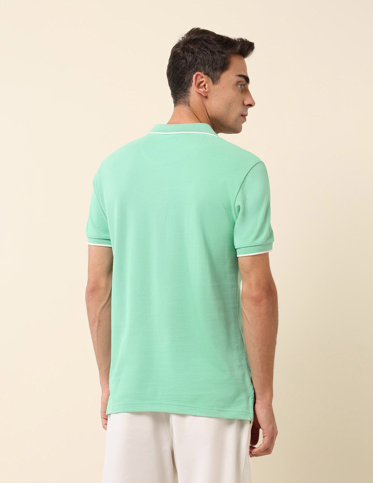 Solid Slim Fit Polo Shirt - Image 5