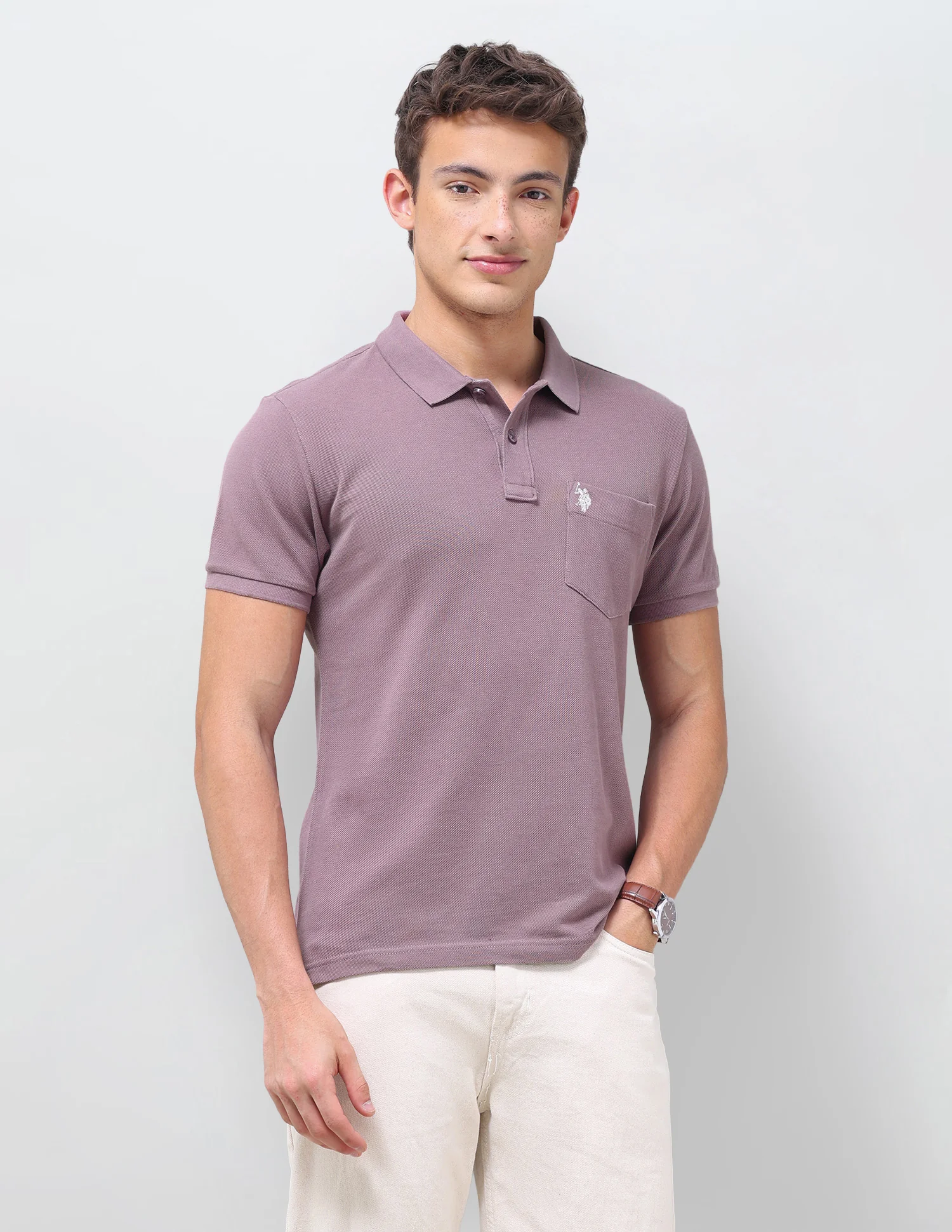 Solid Slim Fit Polo Shirt