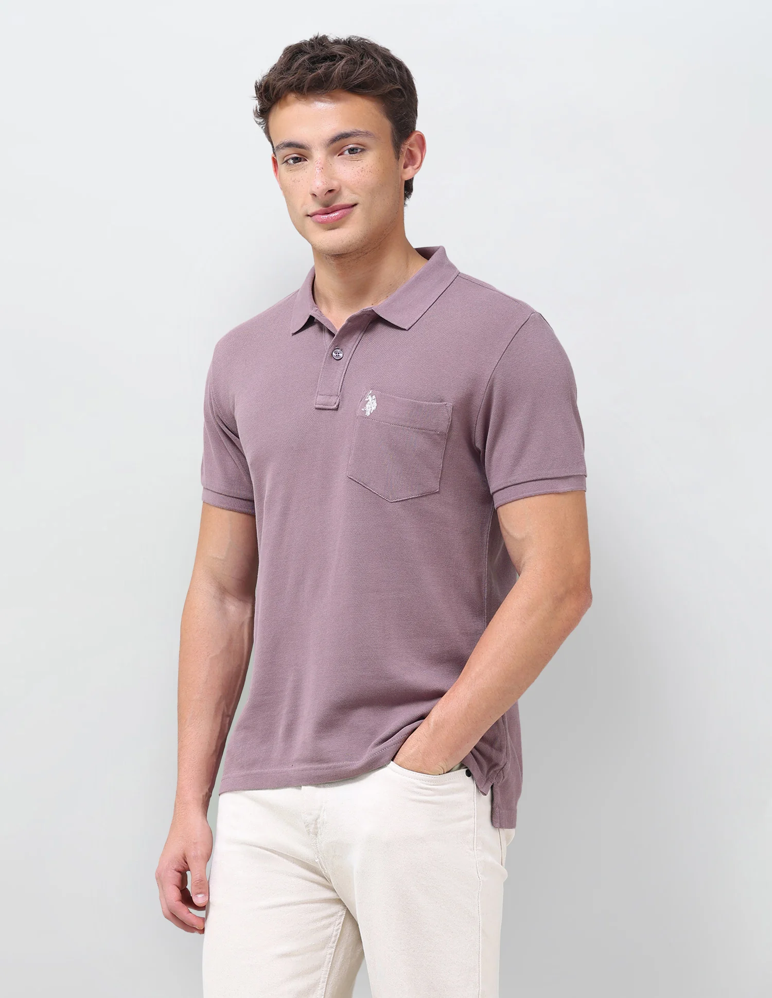 Solid Slim Fit Polo Shirt - Image 4