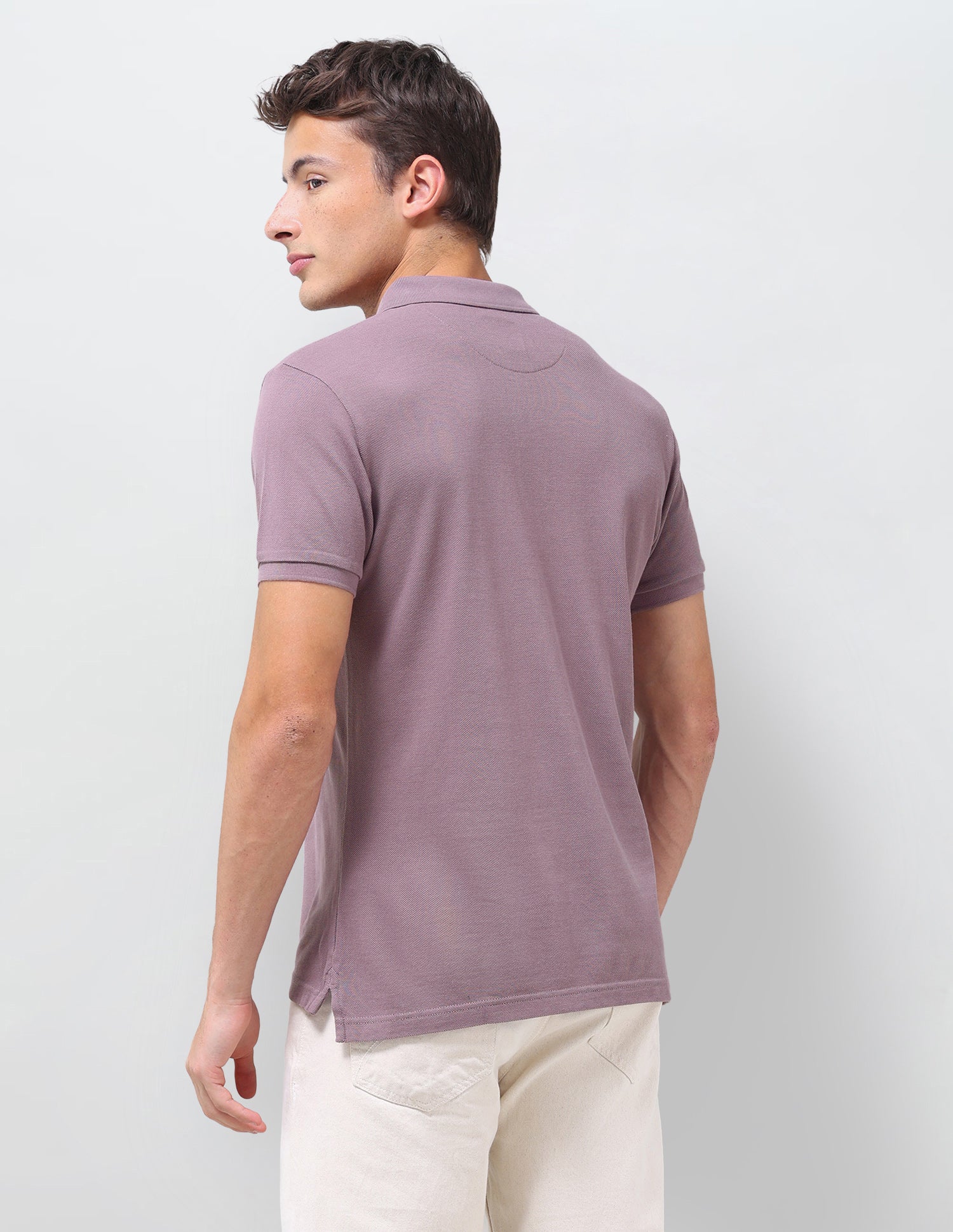 Solid Slim Fit Polo Shirt - Image 5