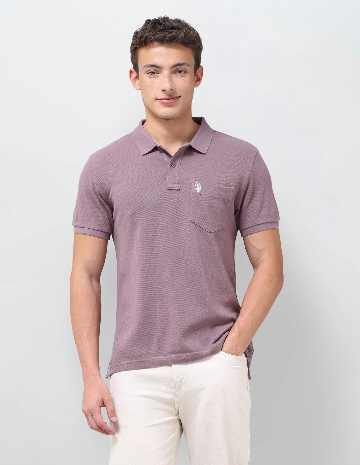 Solid Slim Fit Polo Shirt - Image 6
