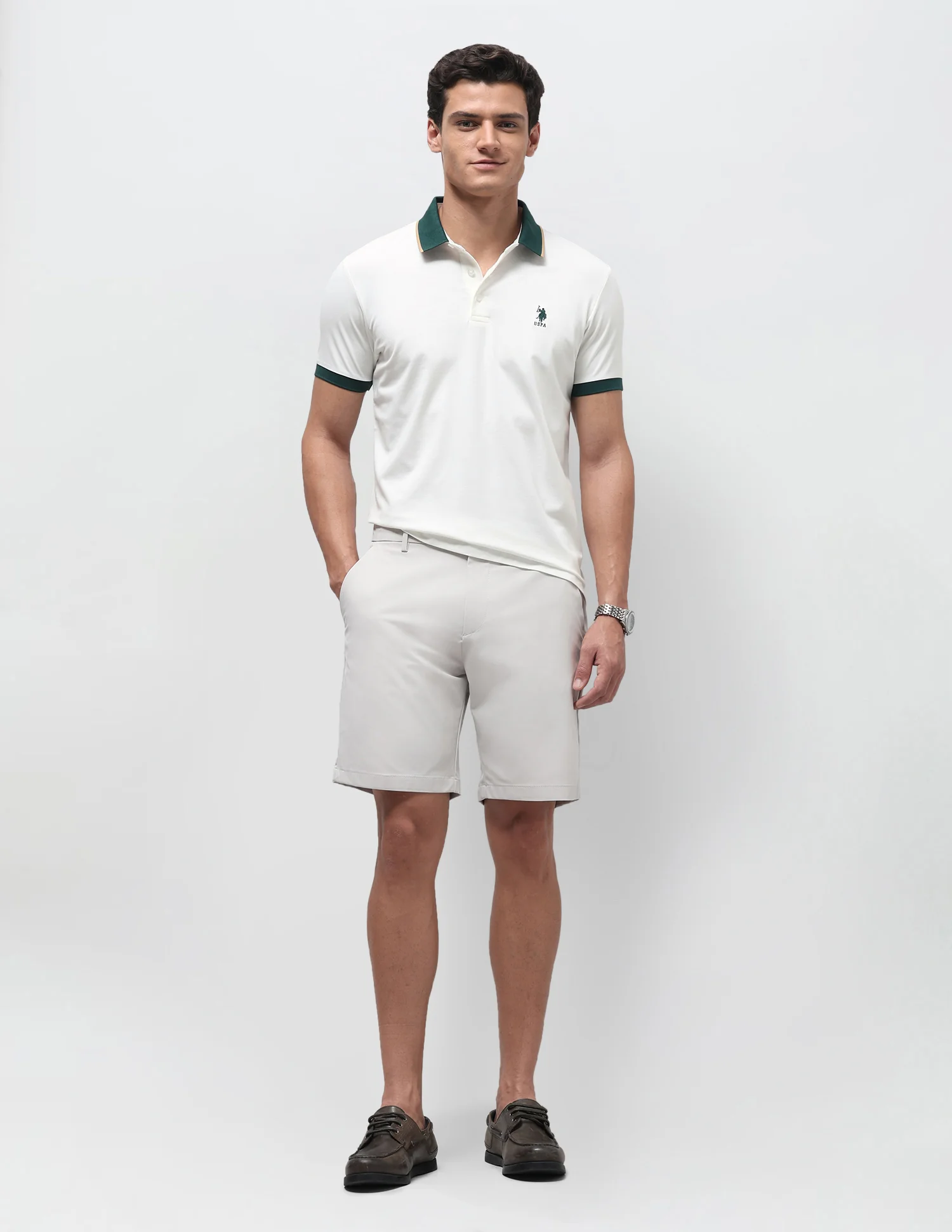 Solid Slim Fit Polo Shirt - Image 3
