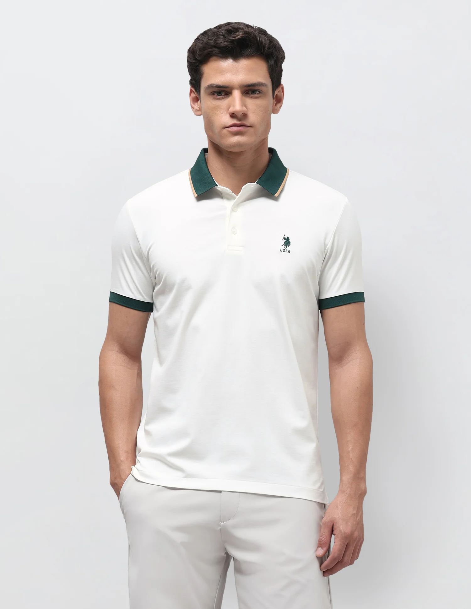 Solid Slim Fit Polo Shirt - Image 6