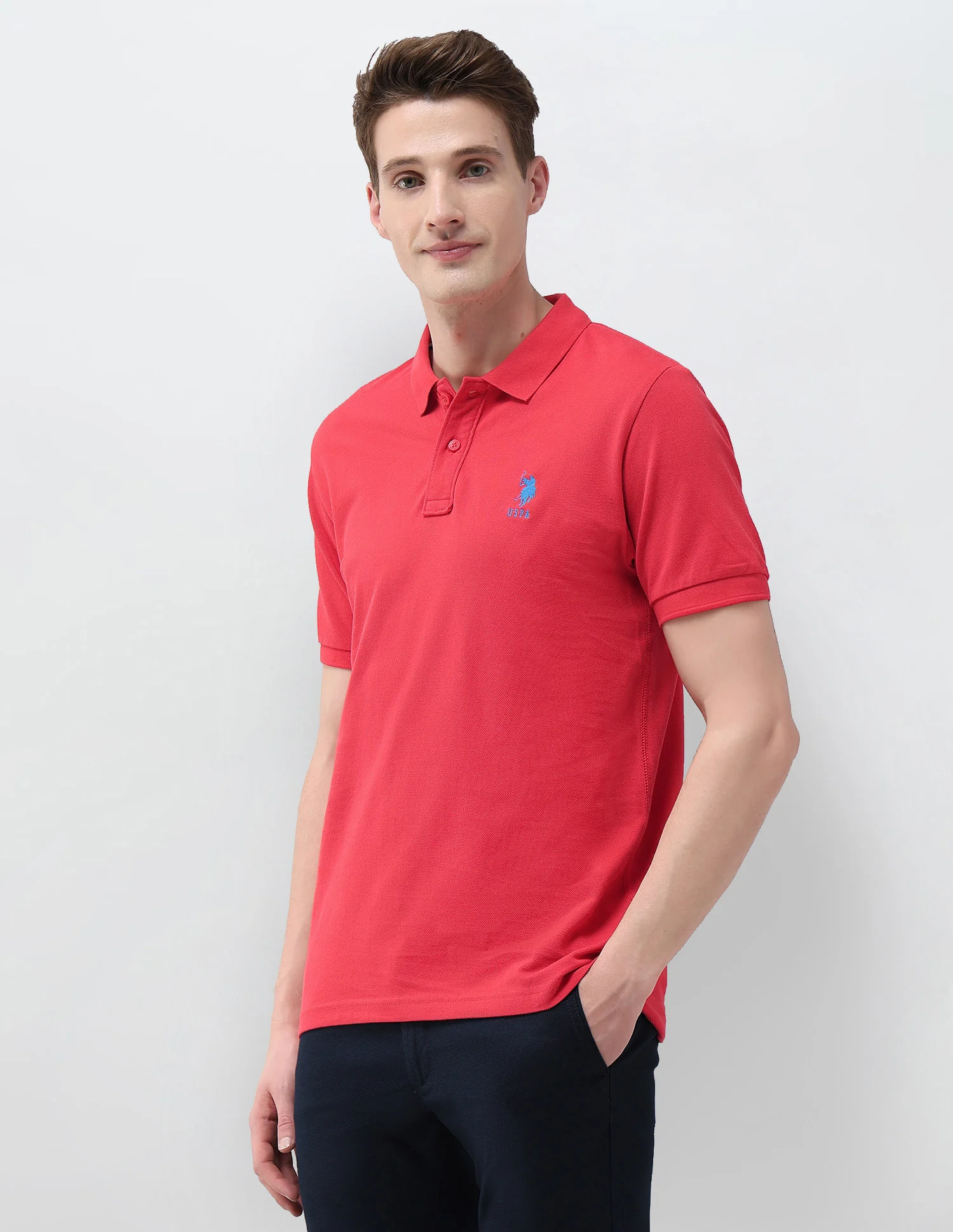 Solid Slim Fit Polo Shirt - Image 4