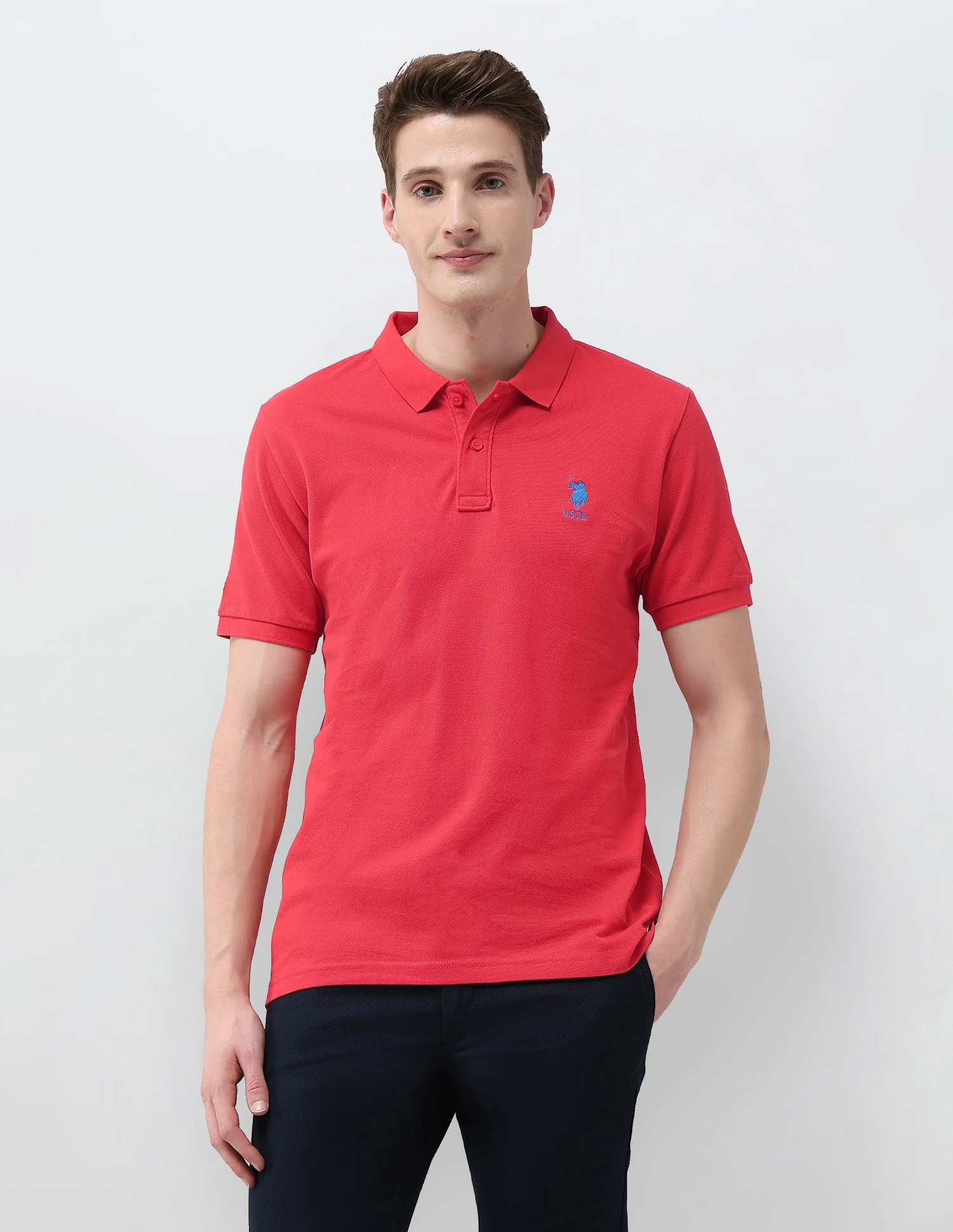 Solid Slim Fit Polo Shirt - Image 6