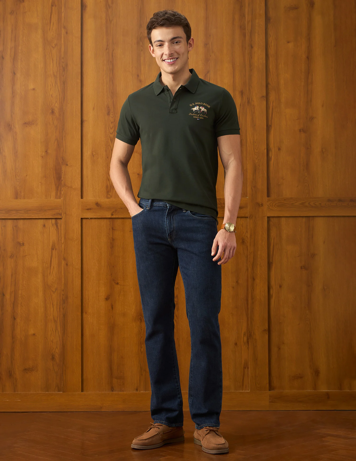 Solid Slim Fit Polo Shirt - Image 3