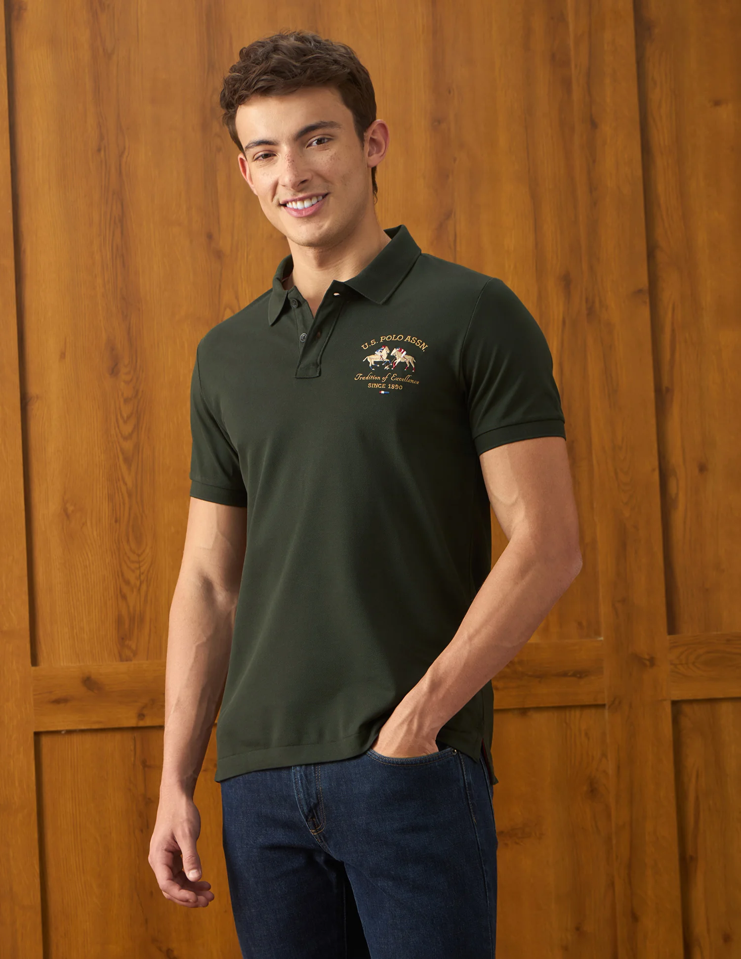 Solid Slim Fit Polo Shirt - Image 4