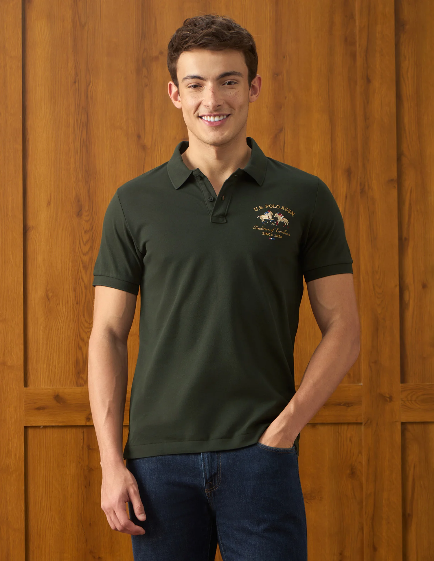 Solid Slim Fit Polo Shirt - Image 6