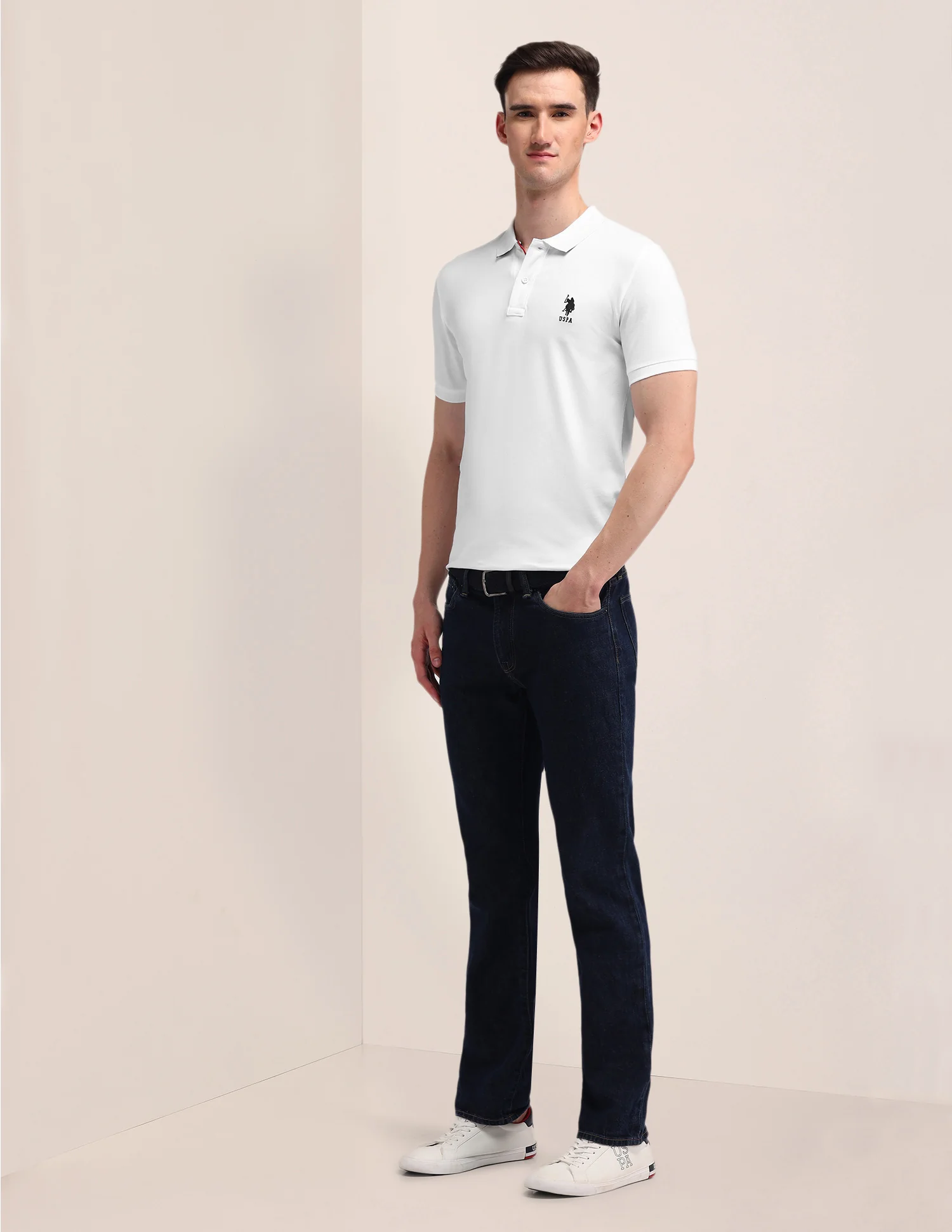 Solid Slim Fit Polo Shirt - Image 3