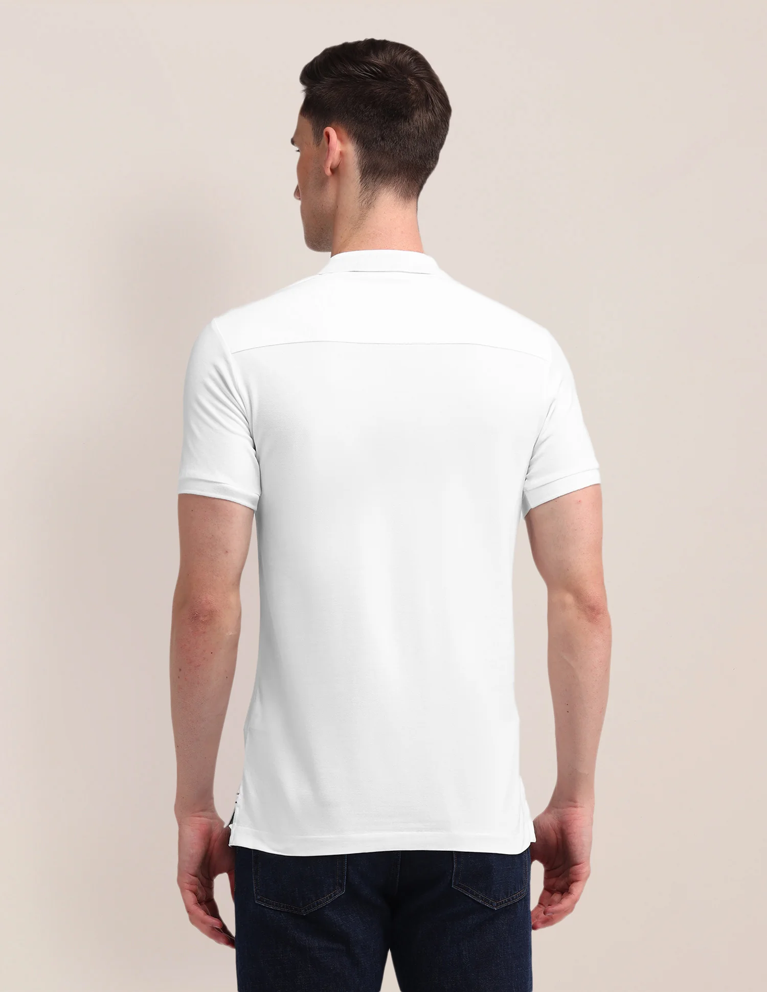 Solid Slim Fit Polo Shirt - Image 5