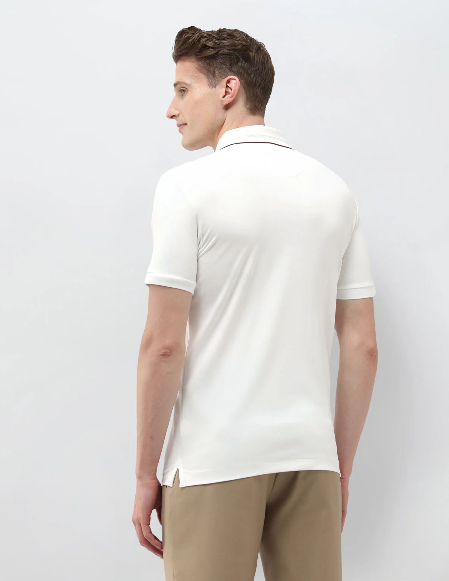 Solid Slim Fit Polo Shirt - Image 5