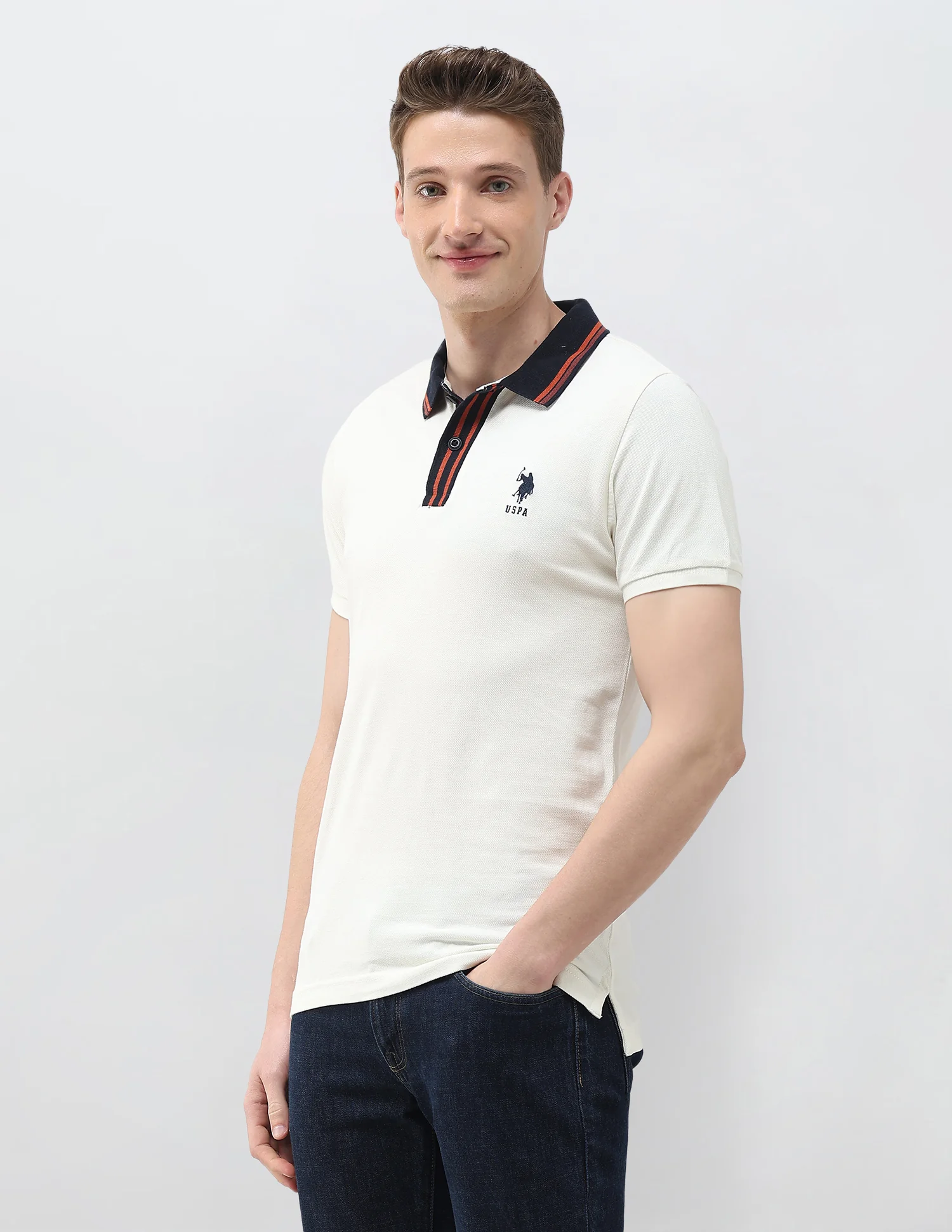 Solid Slim Fit Polo Shirt - Image 4