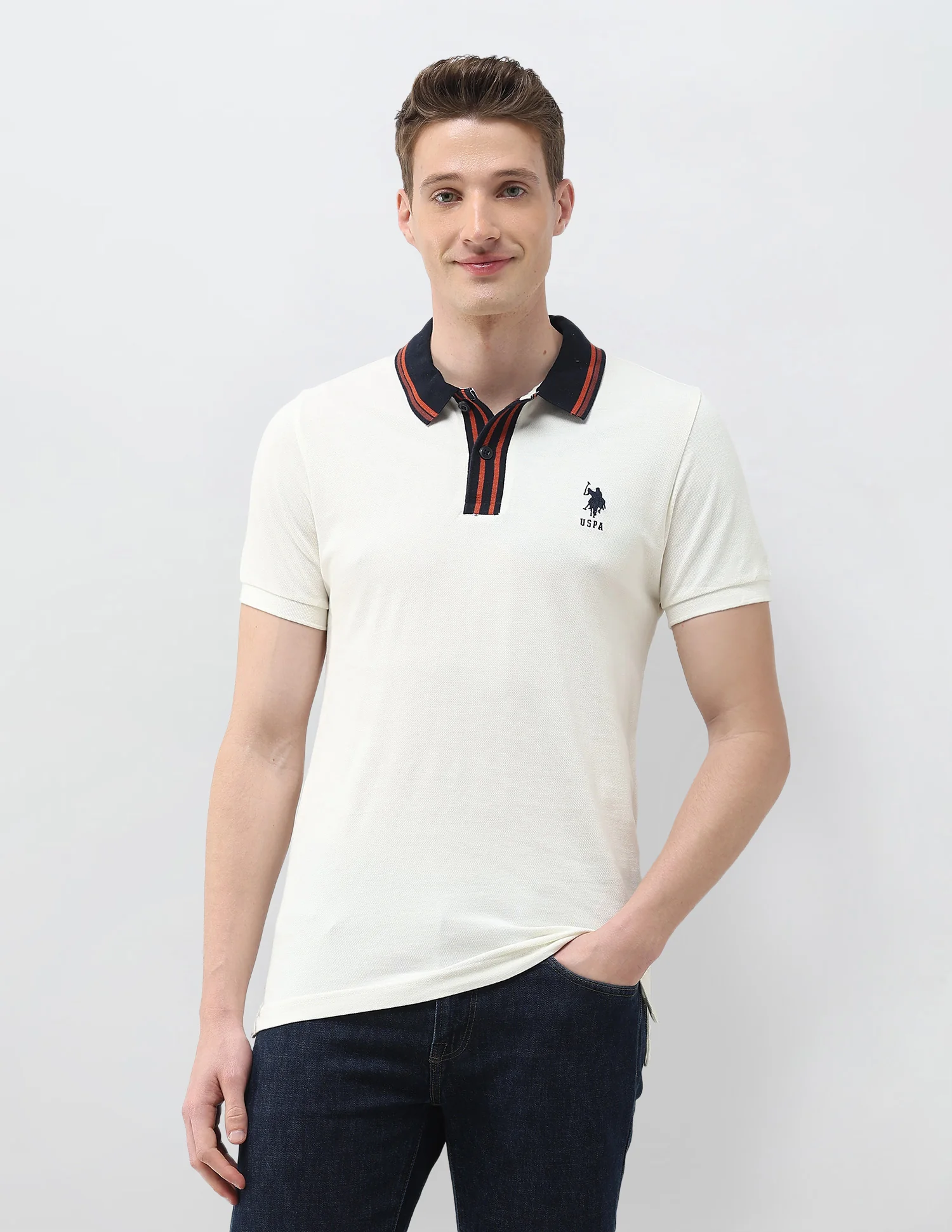 Solid Slim Fit Polo Shirt - Image 6