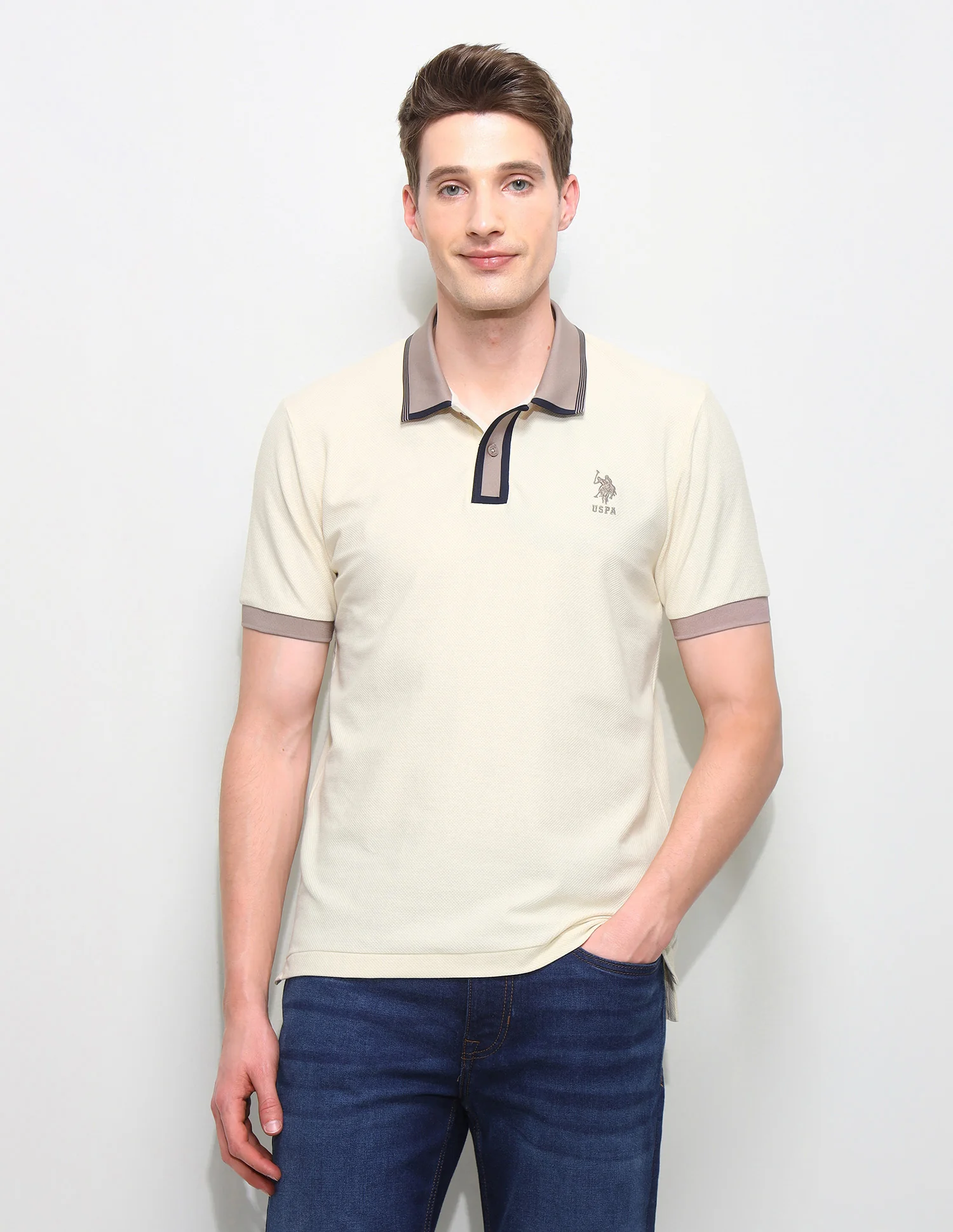 Solid Slim Fit Polo Shirt - Image 6
