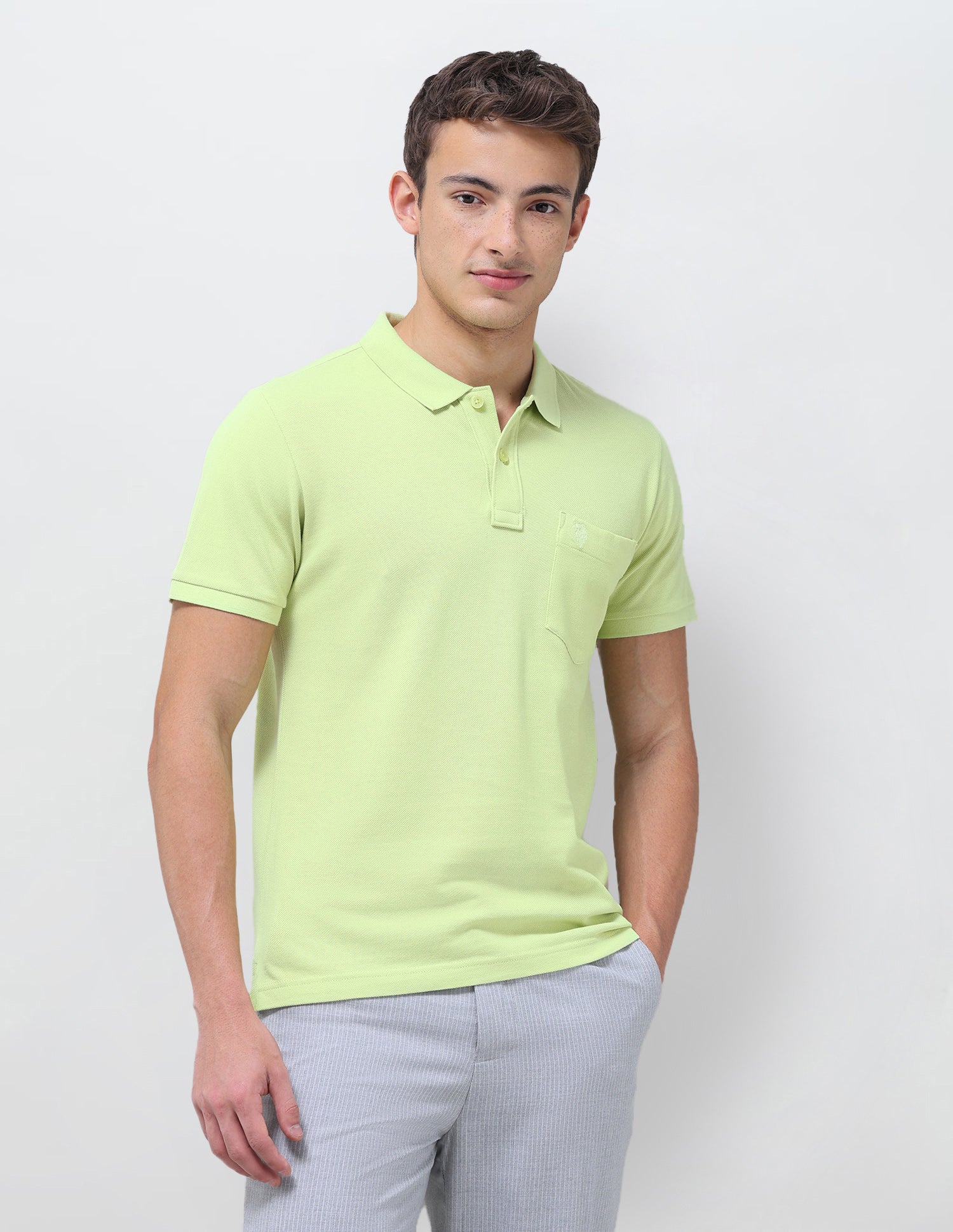 Solid Slim Fit Polo Shirt - Image 4