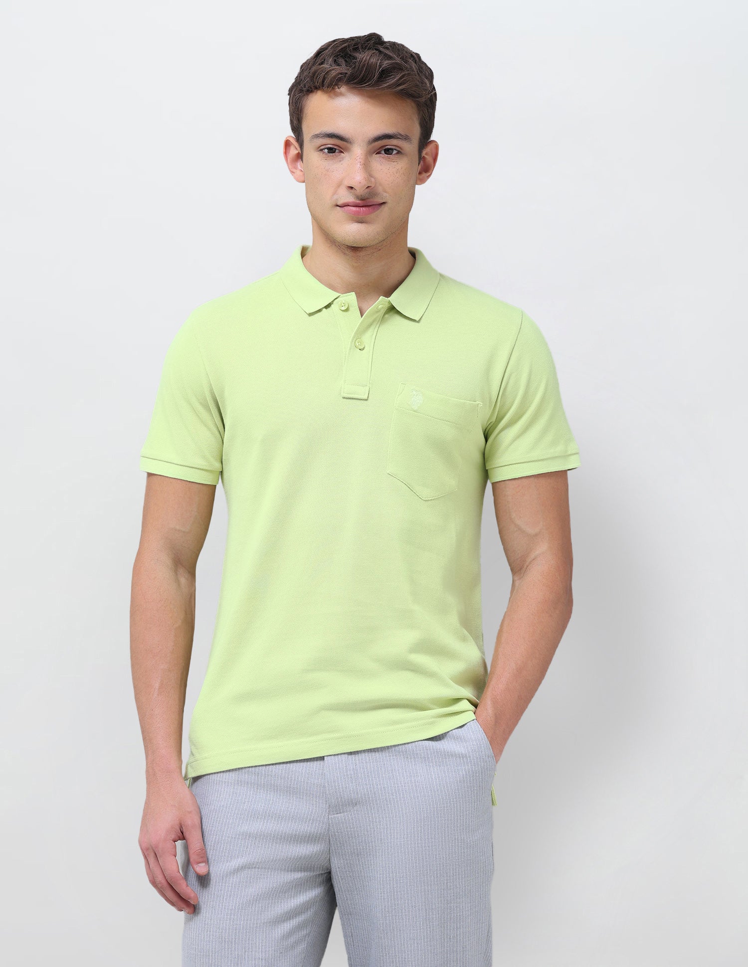 Solid Slim Fit Polo Shirt - Image 6