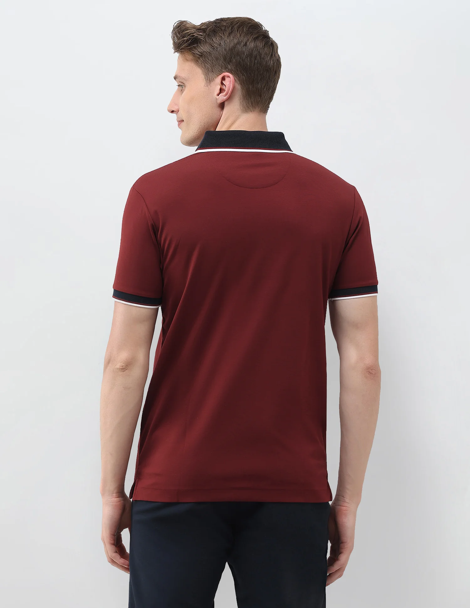 Solid Slim Fit Polo Shirt - Image 5