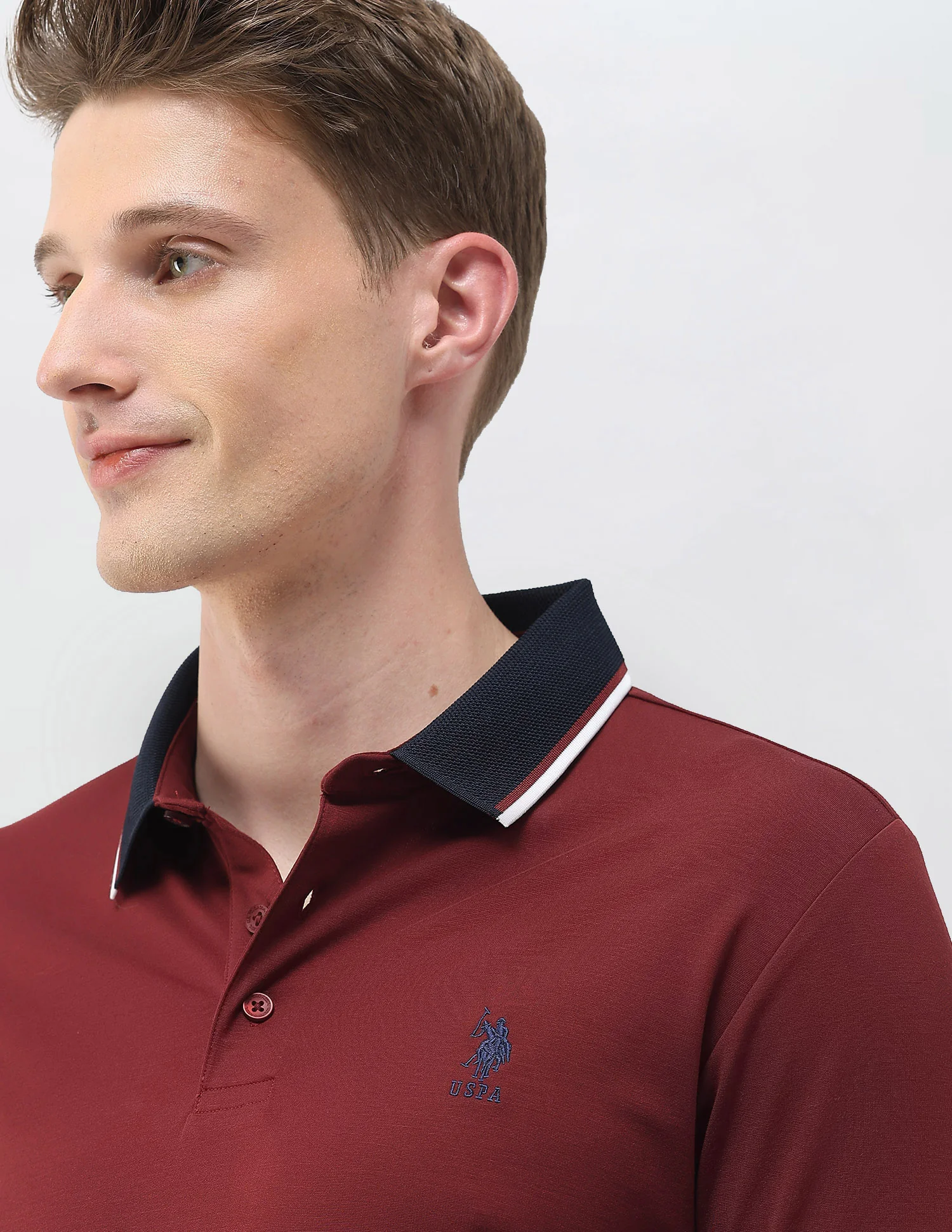 Solid Slim Fit Polo Shirt - Image 7