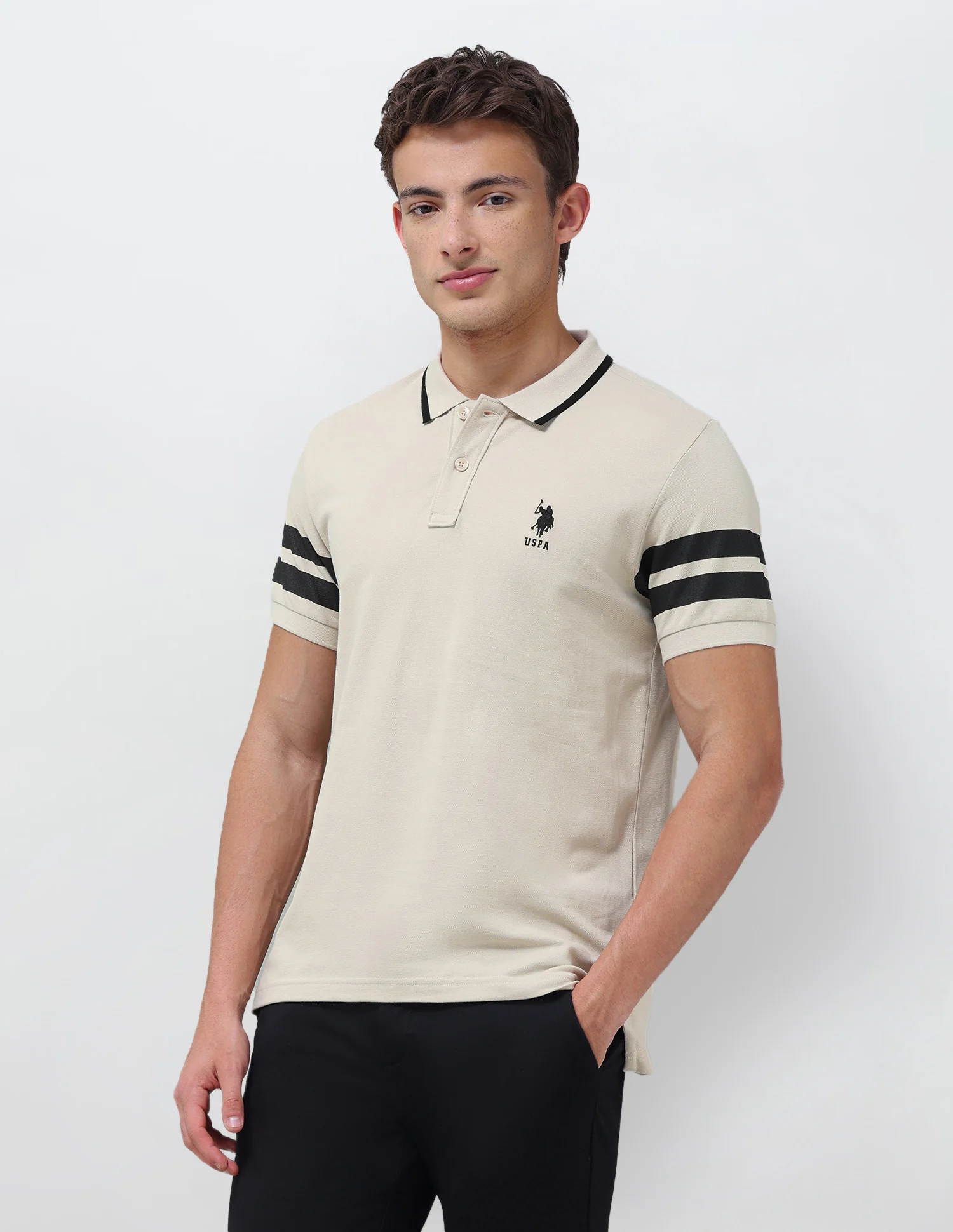 Solid Slim Fit Polo Shirt - Image 4