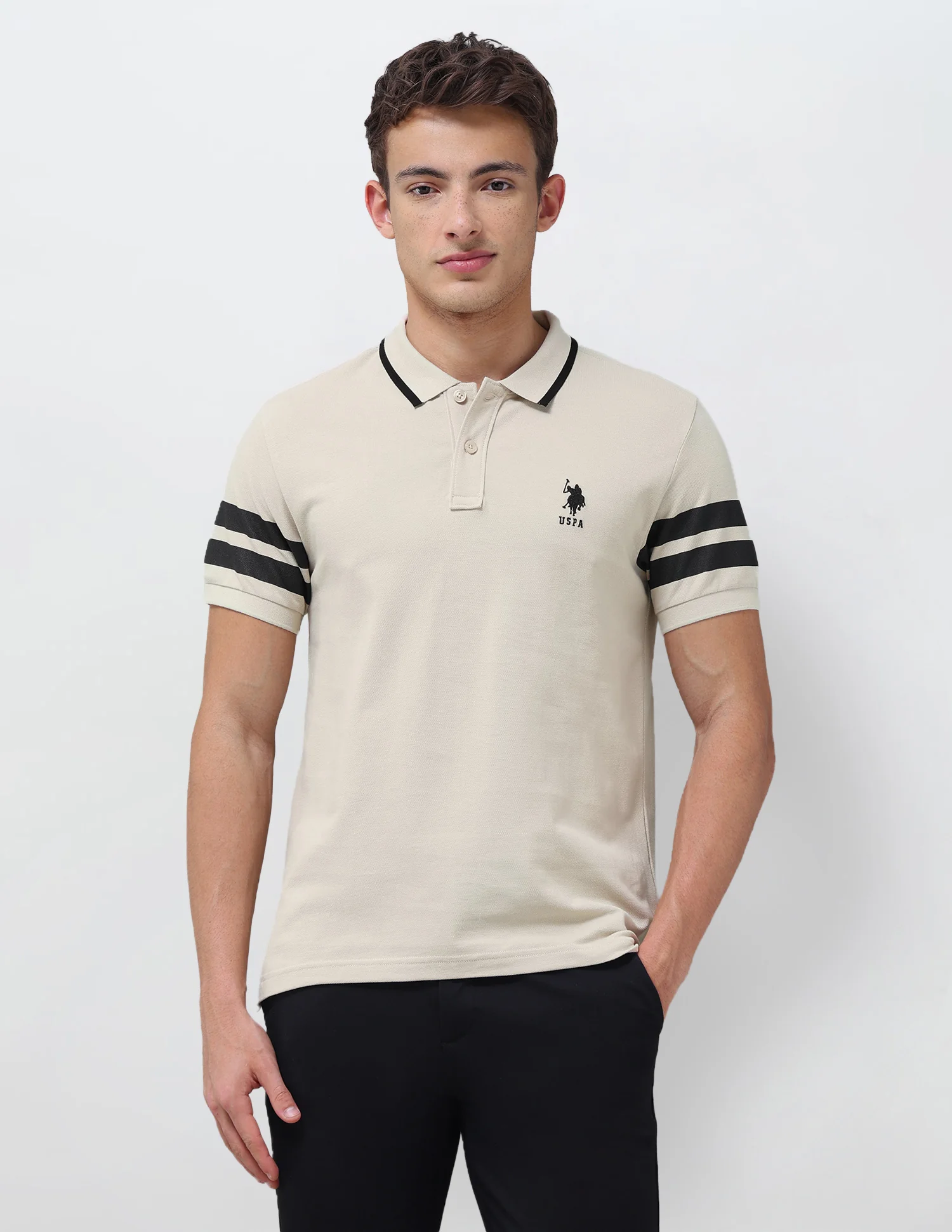 Solid Slim Fit Polo Shirt - Image 6