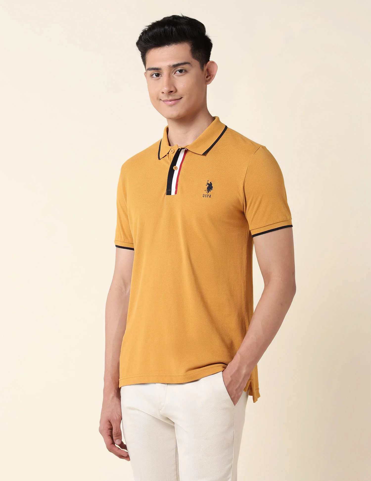 Solid Slim Fit Polo Shirt - Image 4