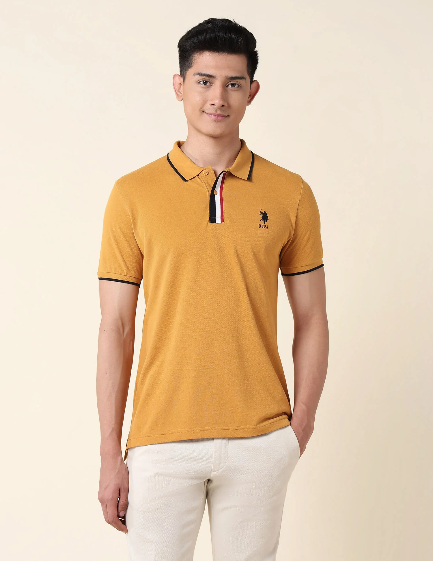 Solid Slim Fit Polo Shirt - Image 6