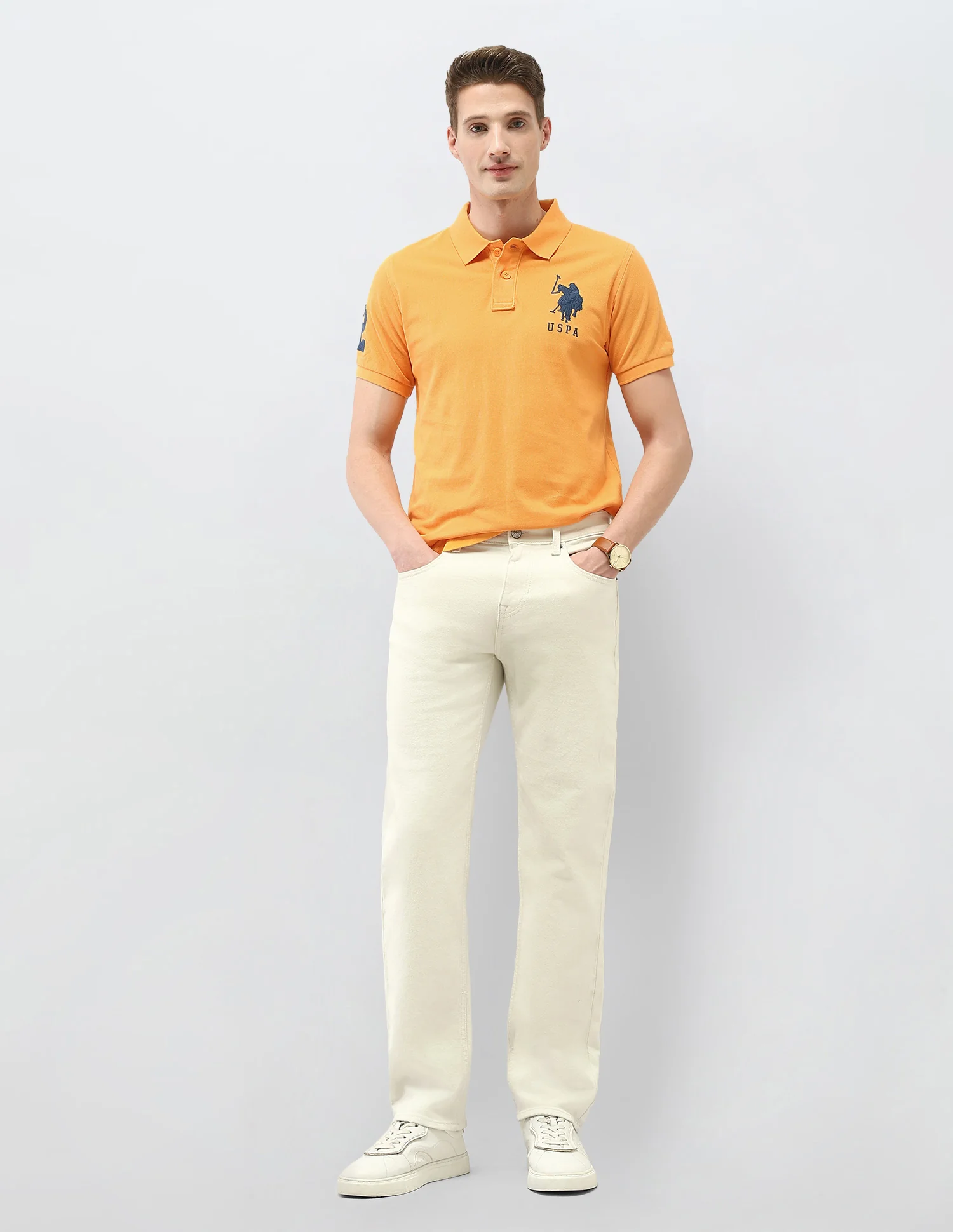 Solid Slim Fit Polo Shirt - Image 3