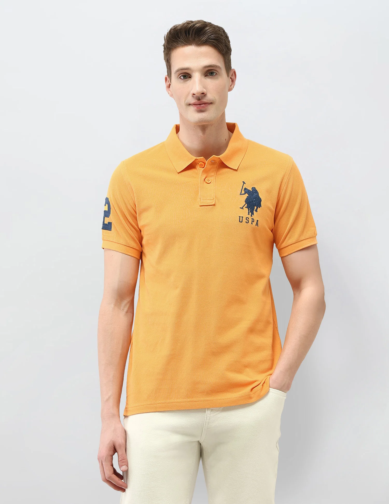 Solid Slim Fit Polo Shirt - Image 6