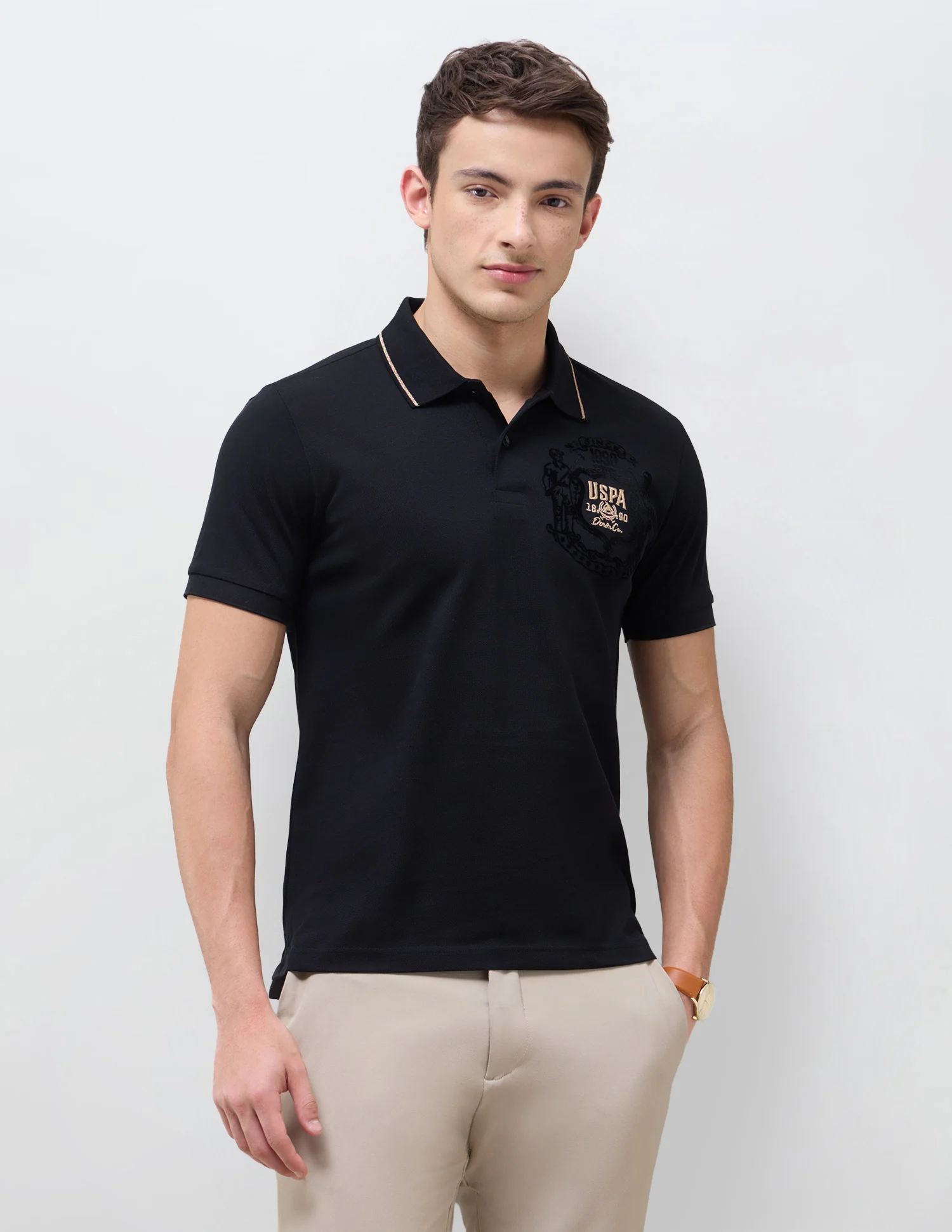 Solid Slim Fit Polo Shirt