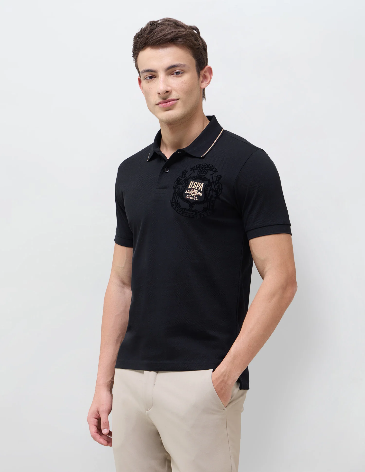 Solid Slim Fit Polo Shirt - Image 4