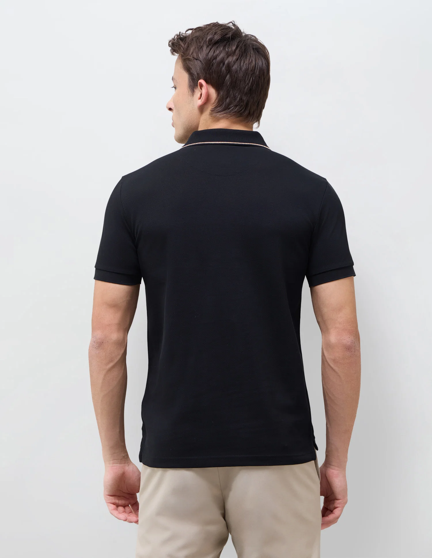 Solid Slim Fit Polo Shirt - Image 5