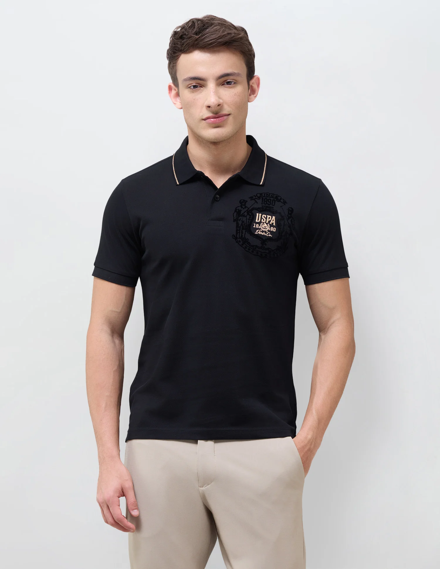 Solid Slim Fit Polo Shirt - Image 6