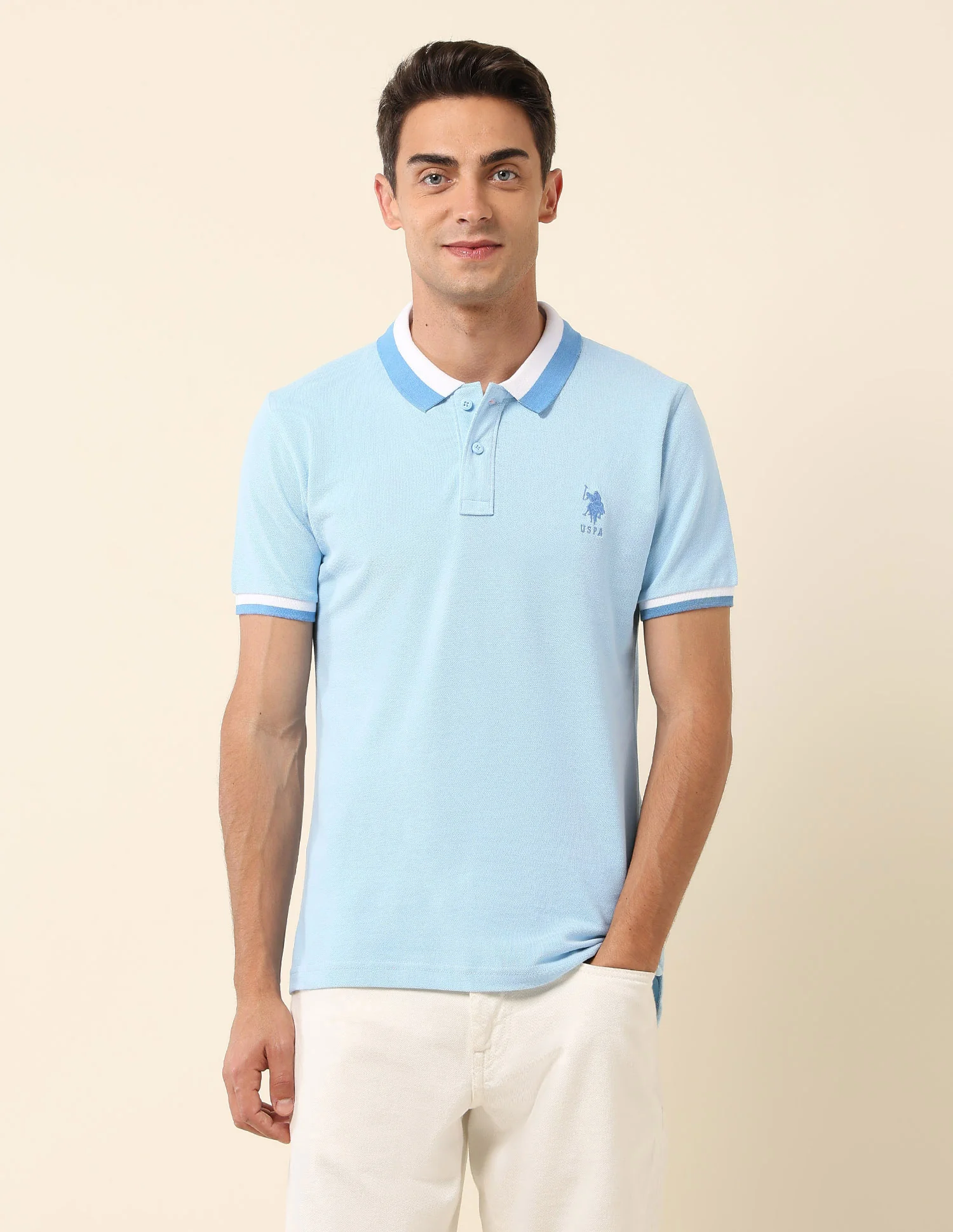 Solid Slim Fit Polo Shirt - Image 6
