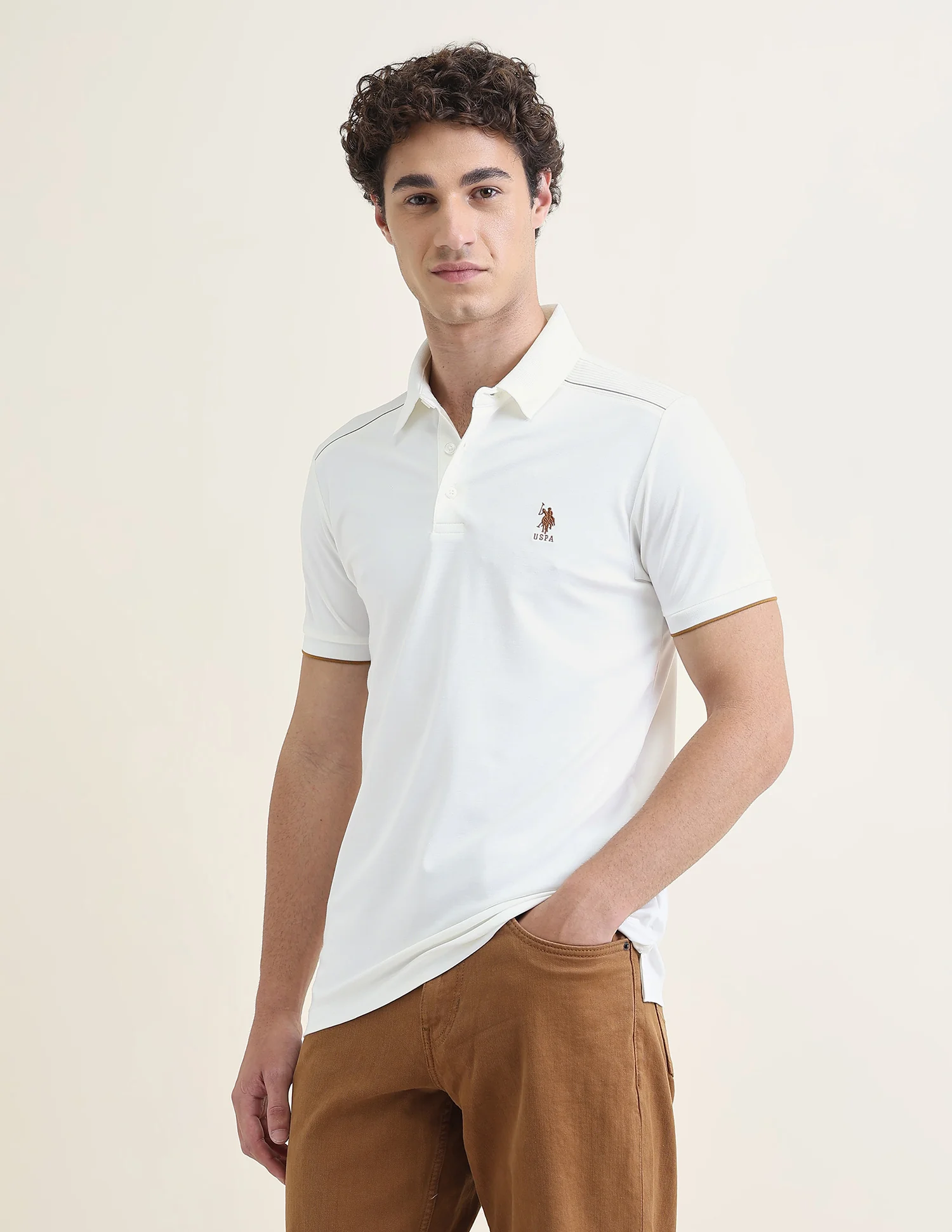 Solid Slim Fit Polo Shirt - Image 4