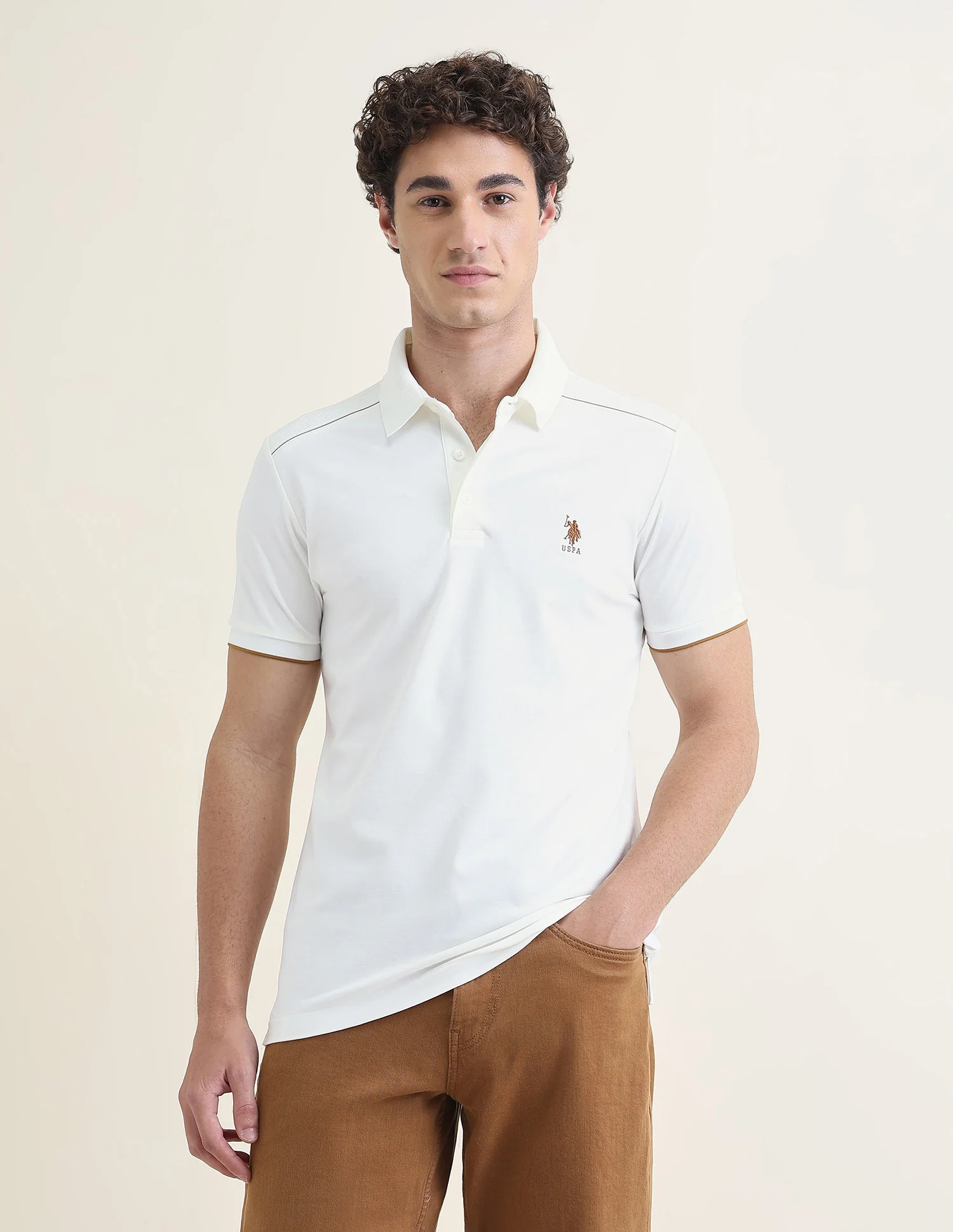 Solid Slim Fit Polo Shirt - Image 6