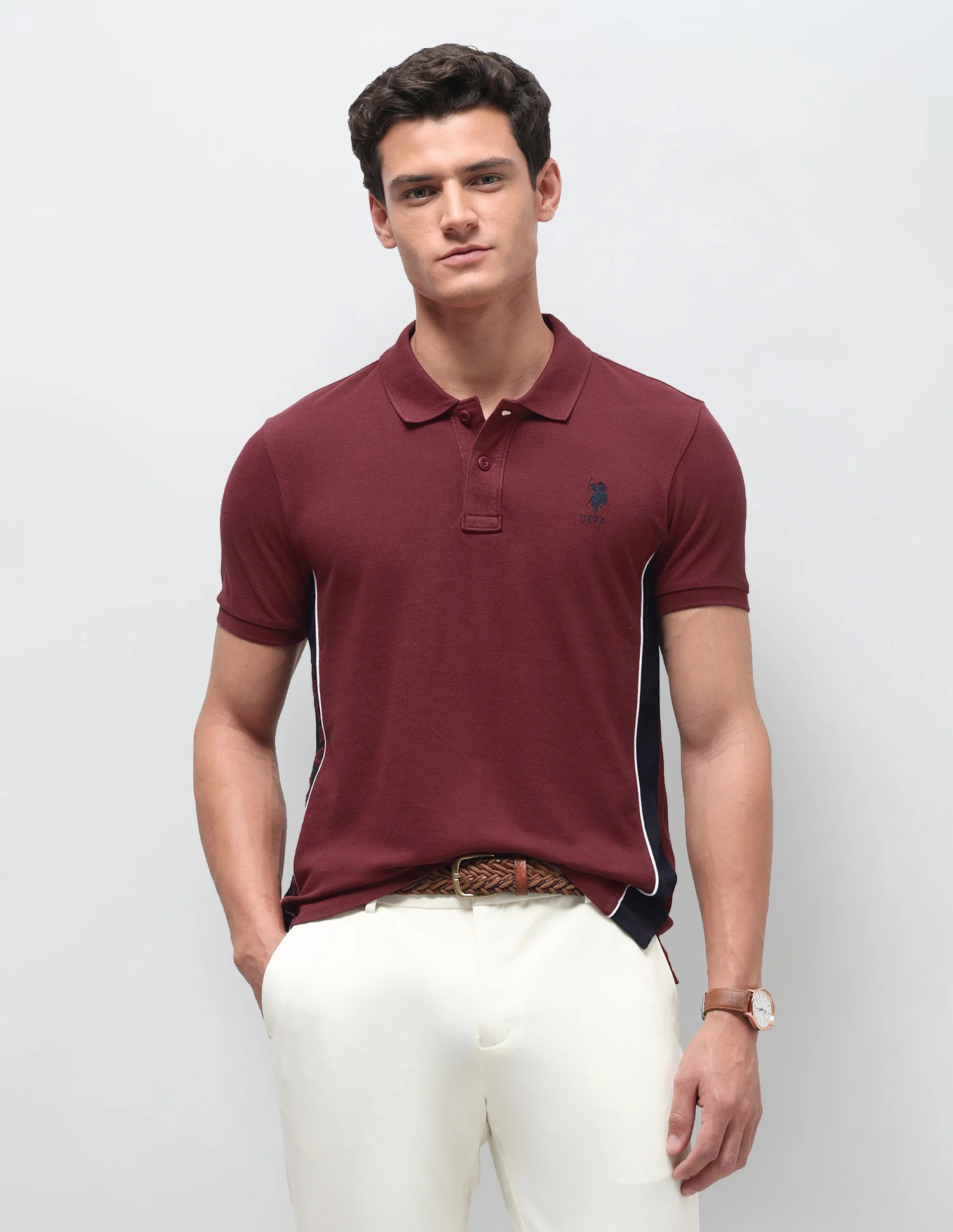 Solid Slim Fit Polo Shirt