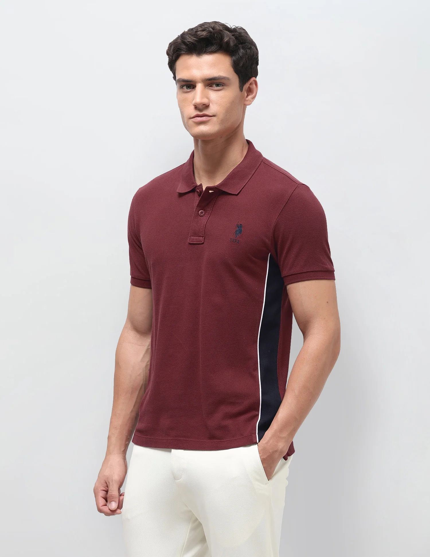 Solid Slim Fit Polo Shirt - Image 4