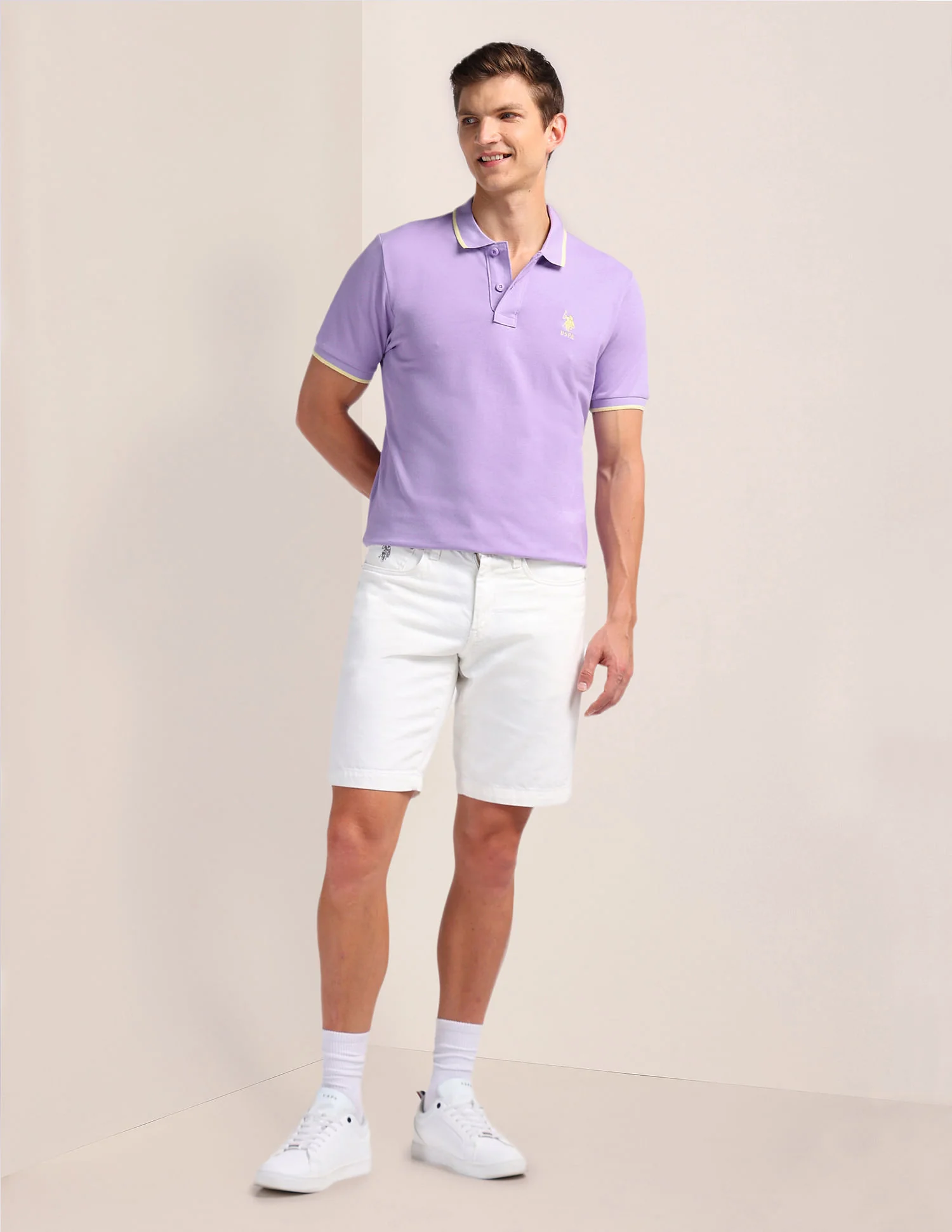 Solid Slim Fit Polo Shirt - Image 3