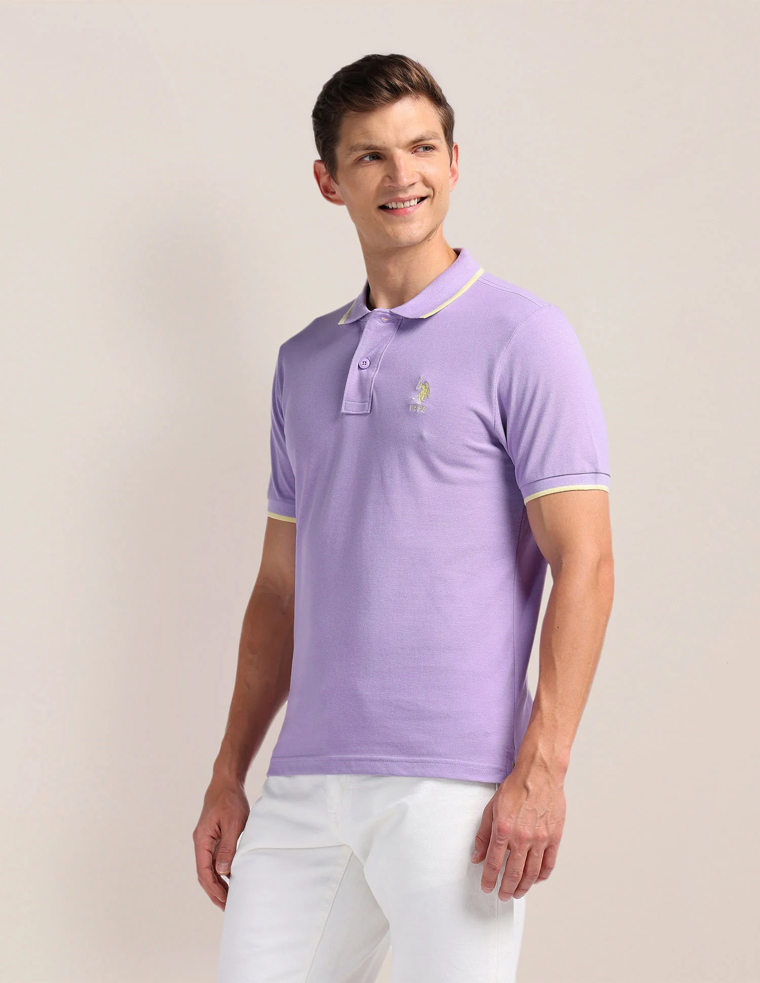 Solid Slim Fit Polo Shirt - Image 4