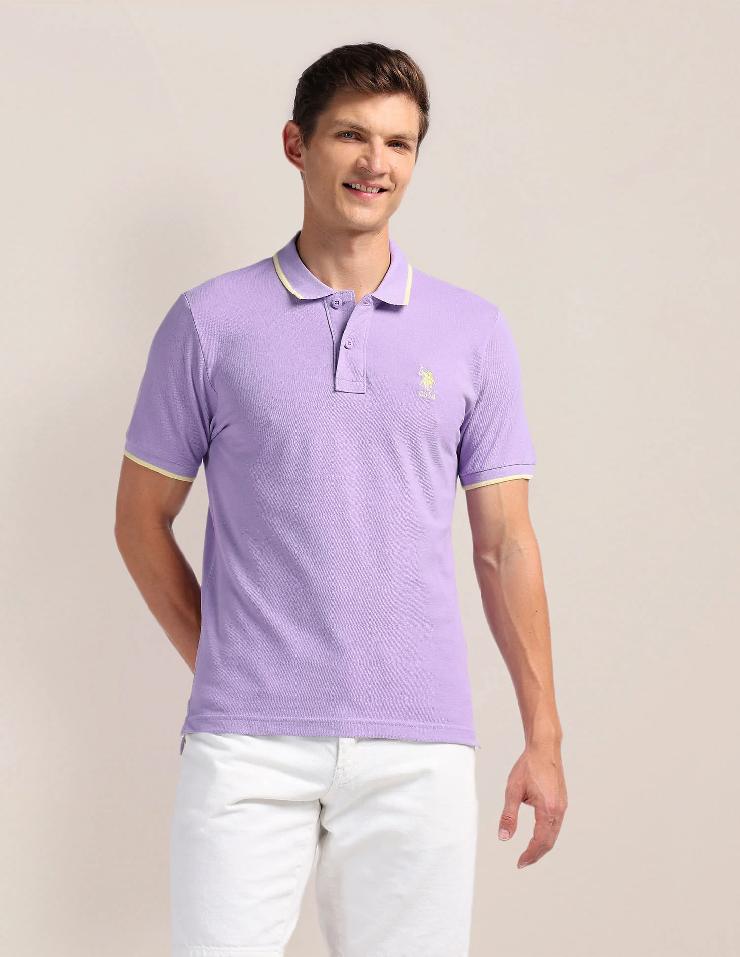 Solid Slim Fit Polo Shirt - Image 6