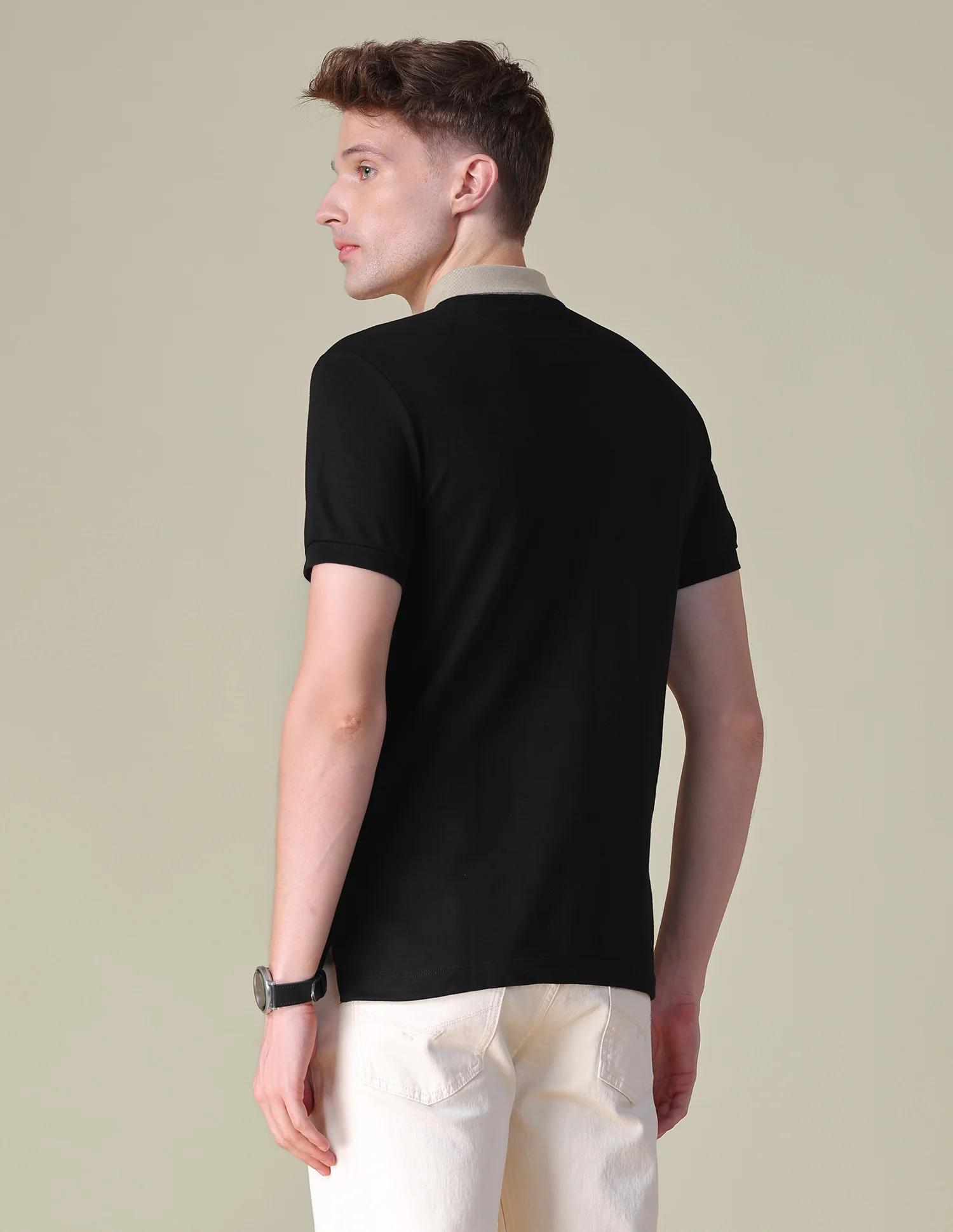 Solid Slim Fit Polo Shirt - Image 5