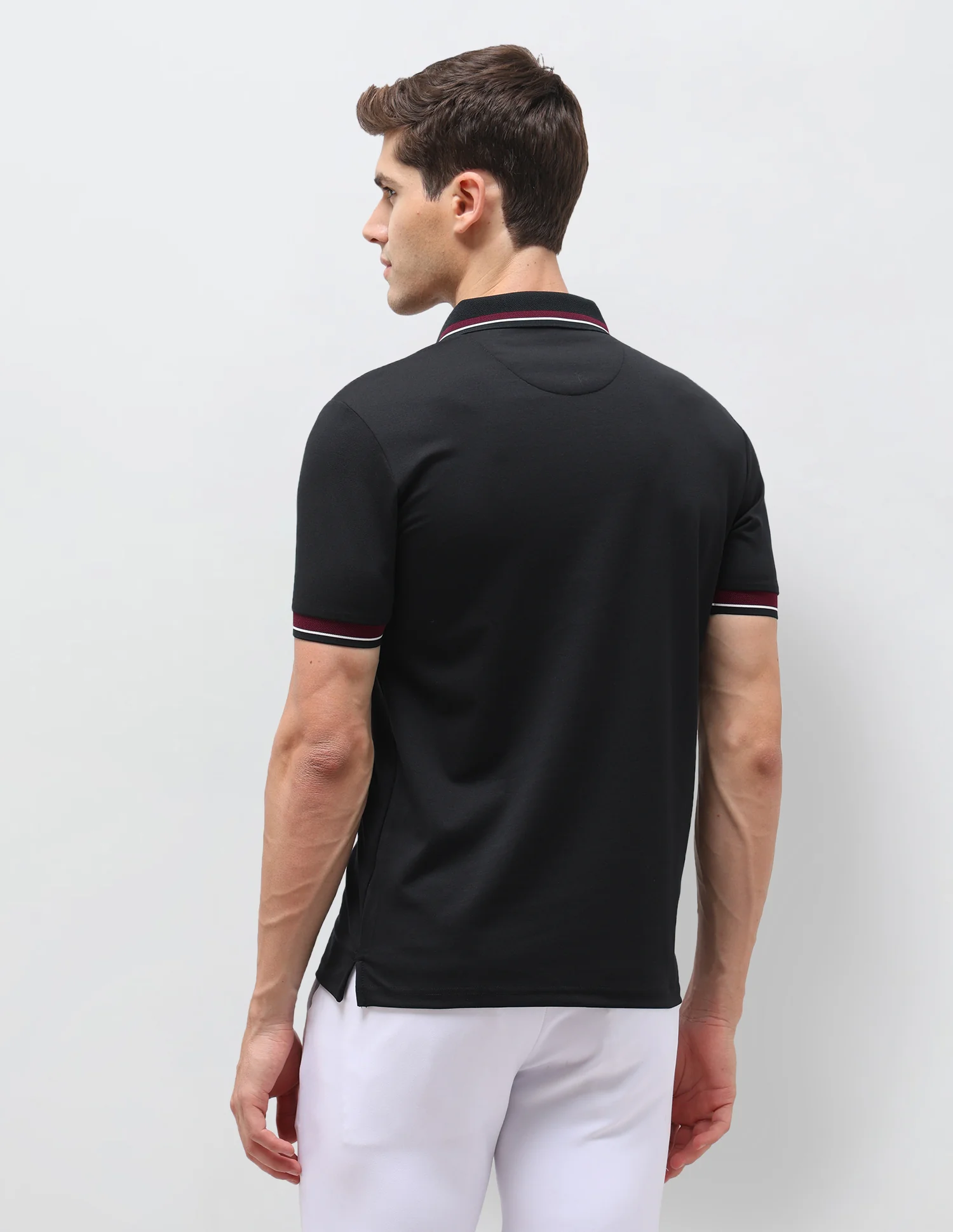 Solid Slim Fit Polo Shirt - Image 5